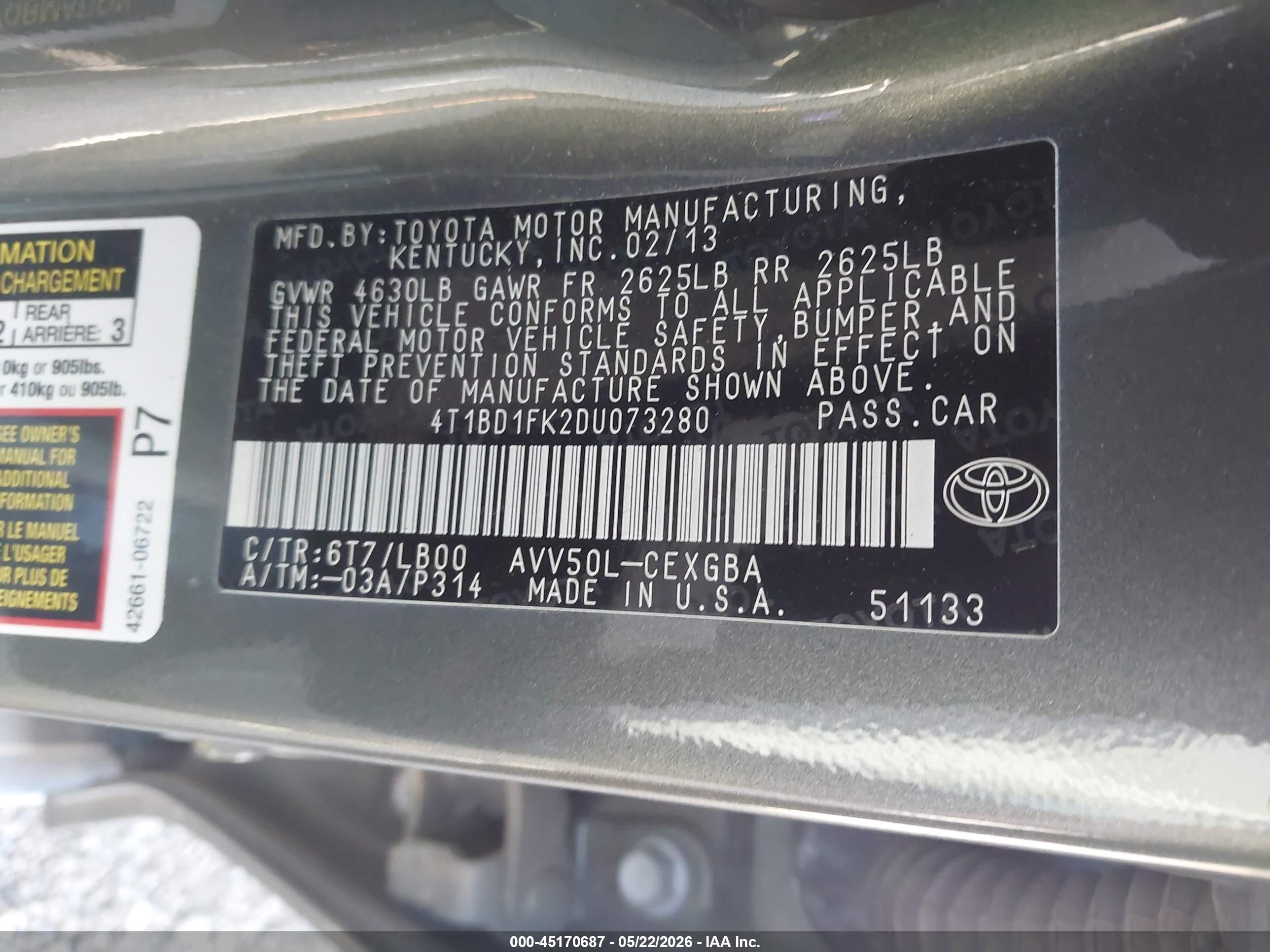 2013 Toyota Camry Hybrid Xle Зеленый vin: 4T1BD1FK2DU073280