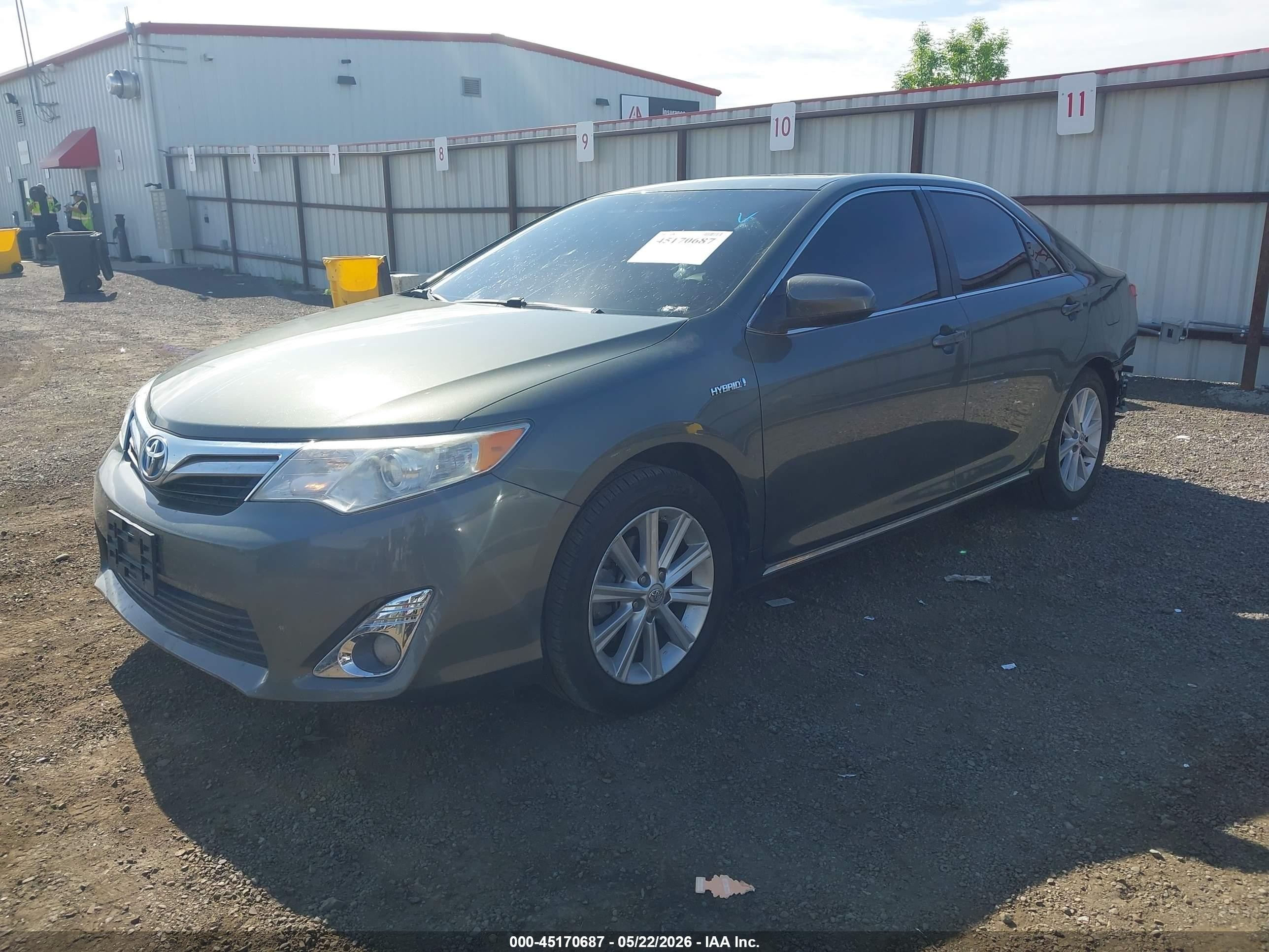 2013 Toyota Camry Hybrid Xle Зеленый vin: 4T1BD1FK2DU073280