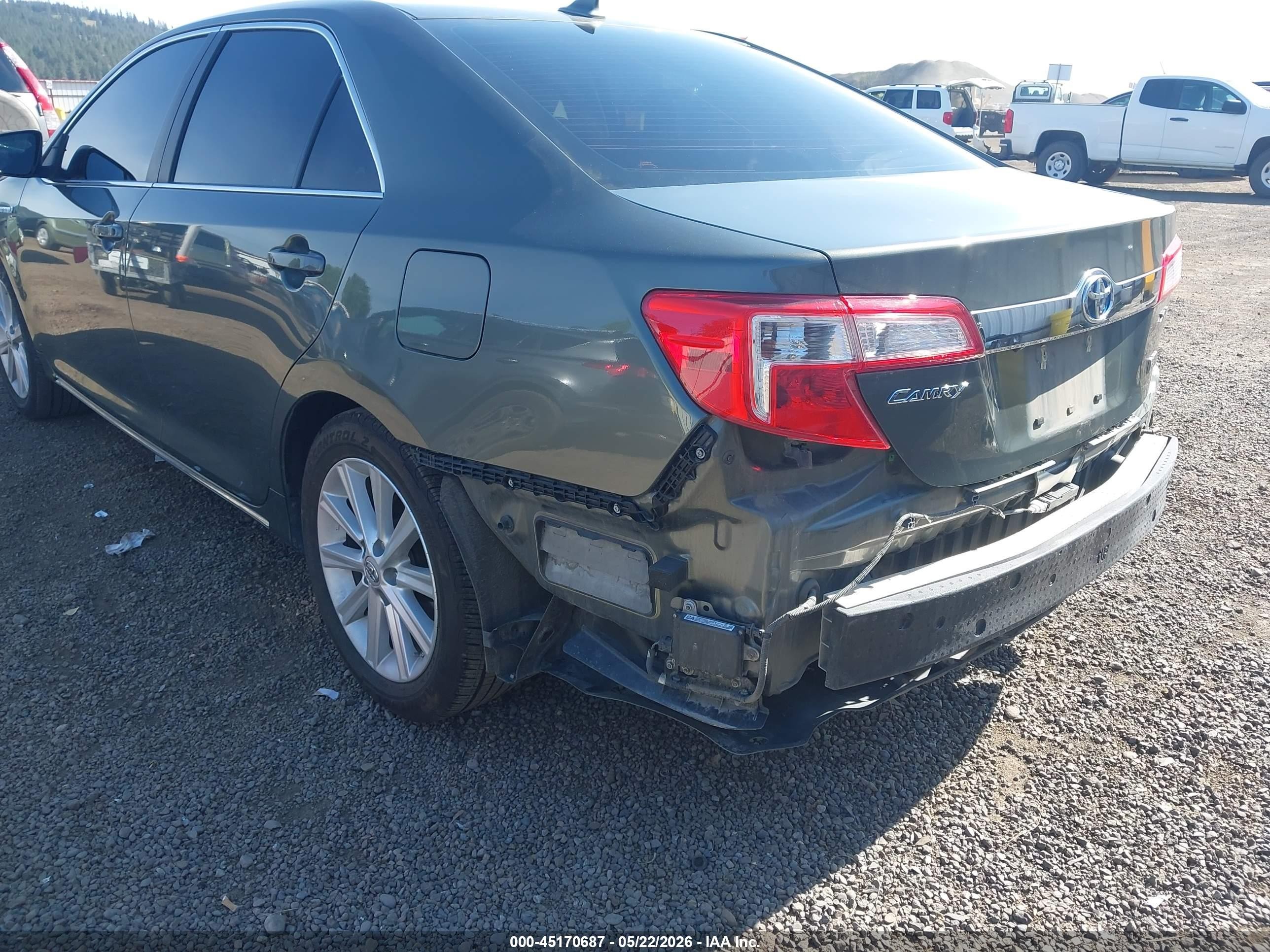 2013 Toyota Camry Hybrid Xle Зеленый vin: 4T1BD1FK2DU073280