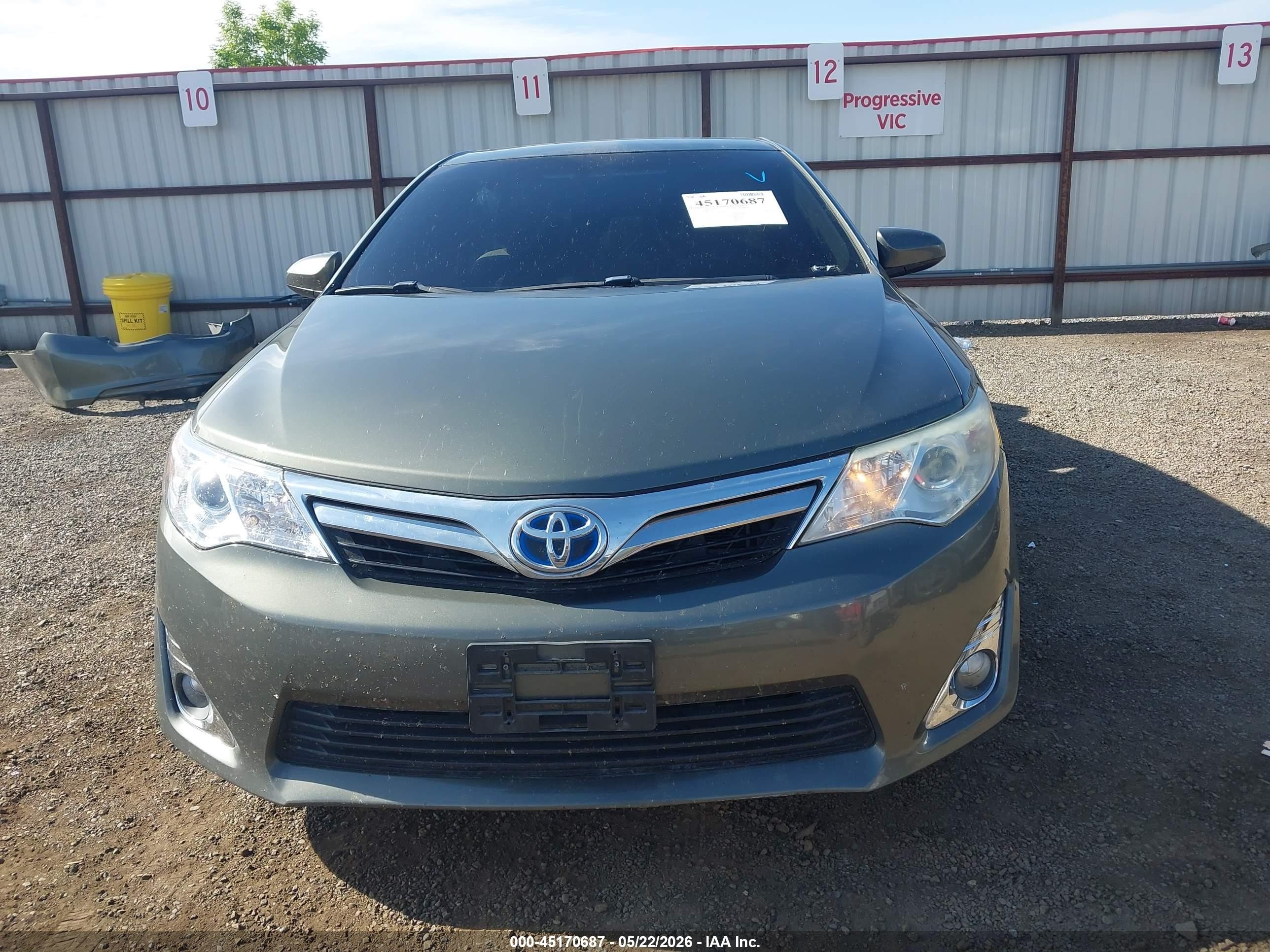 2013 Toyota Camry Hybrid Xle Зеленый vin: 4T1BD1FK2DU073280