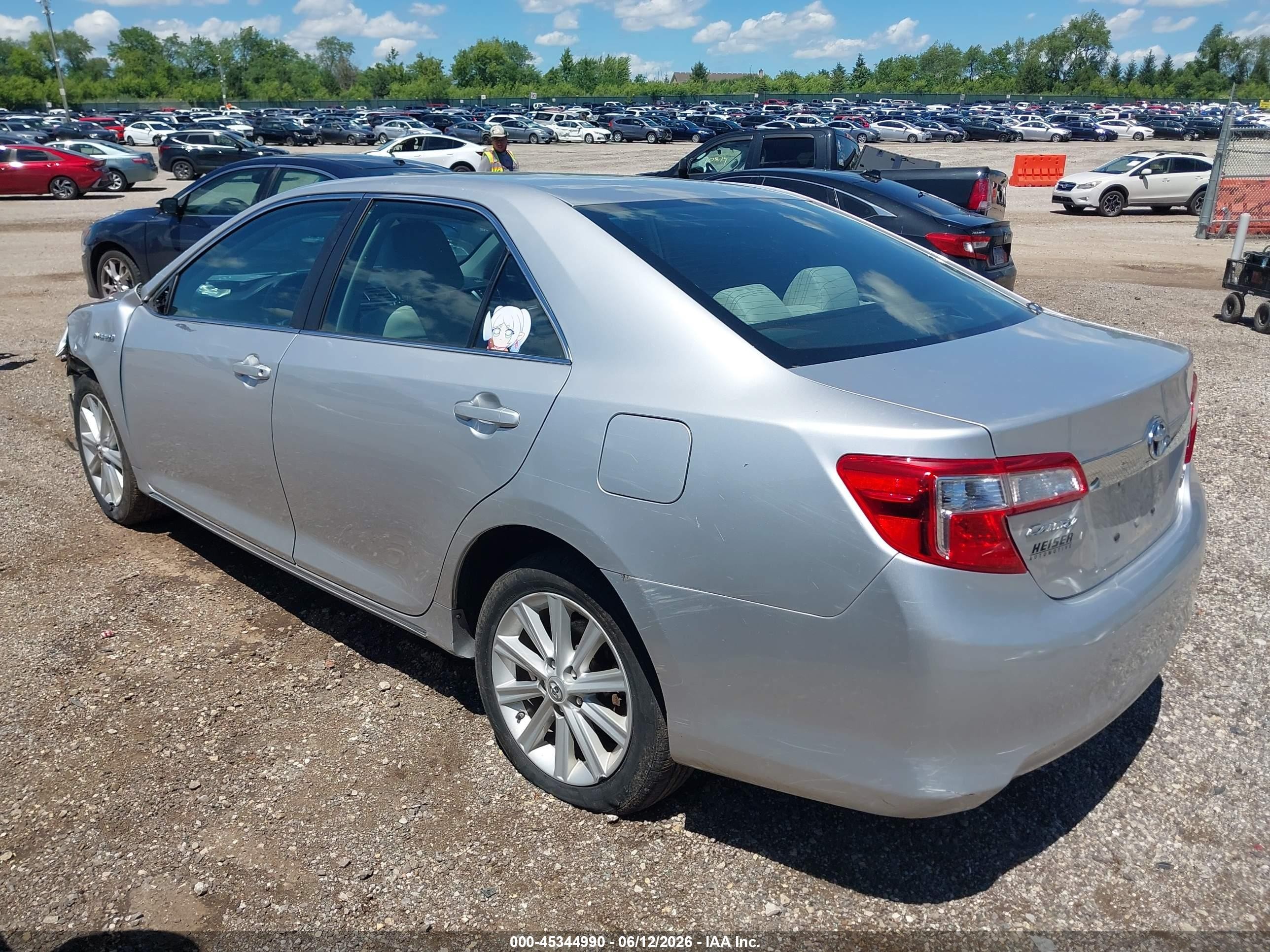 2013 Toyota Camry Hybrid Xle Silver vin: 4T1BD1FK2DU077183