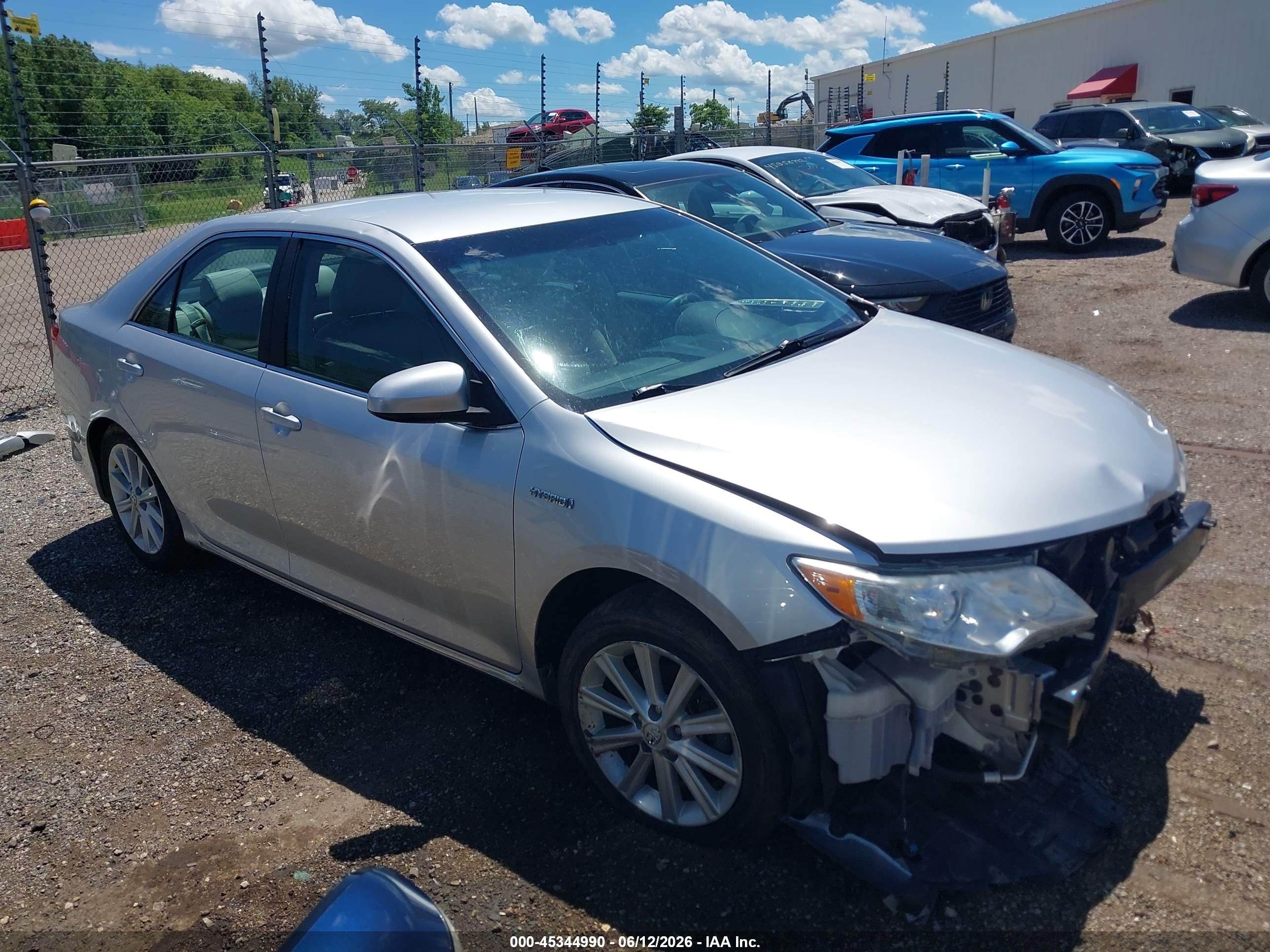 2013 Toyota Camry Hybrid Xle Silver vin: 4T1BD1FK2DU077183
