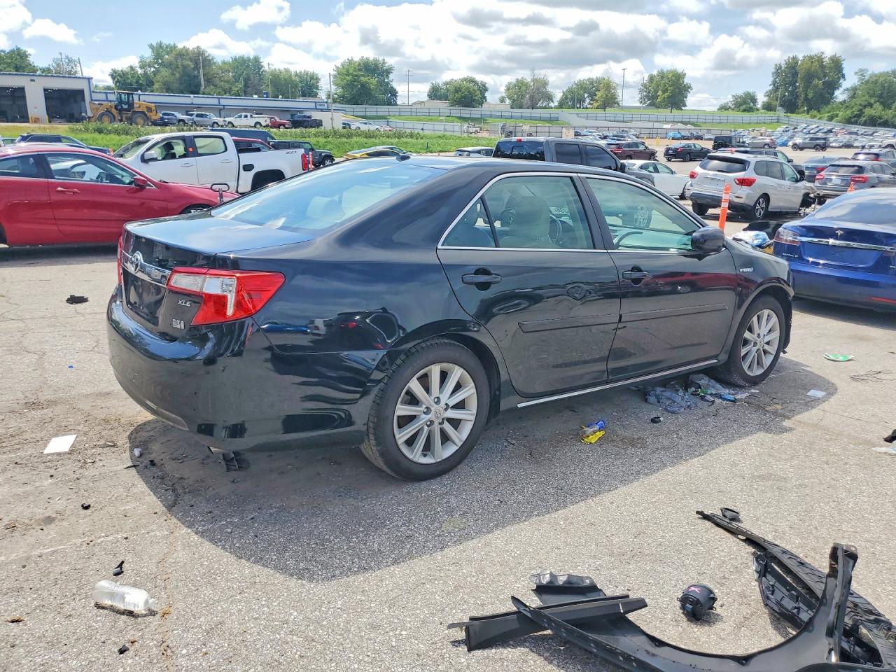 2013 Toyota Camry Hybrid Xle Black vin: 4T1BD1FK2DU077314