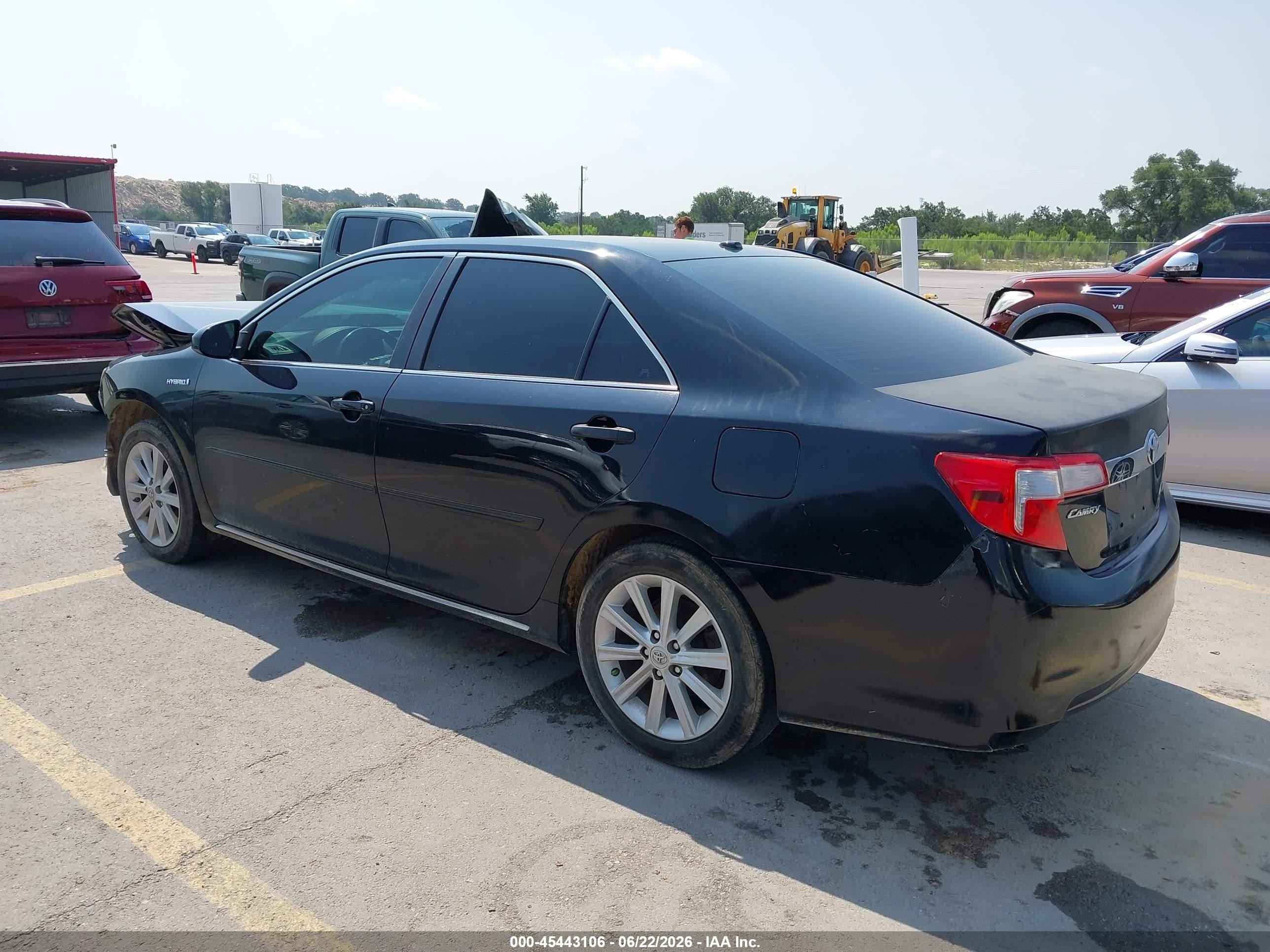 2013 Toyota Camry Hybrid Le/xle Black vin: 4T1BD1FK2DU079970