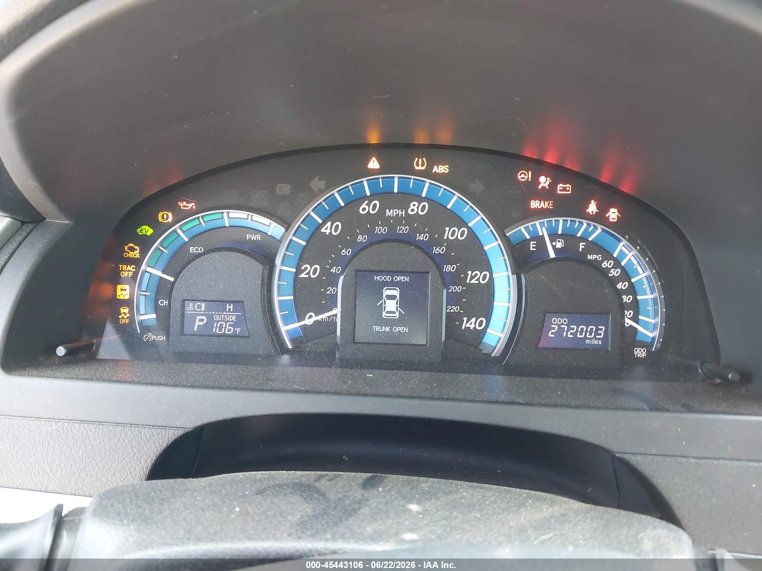 2013 Toyota Camry Hybrid Le/xle Black vin: 4T1BD1FK2DU079970