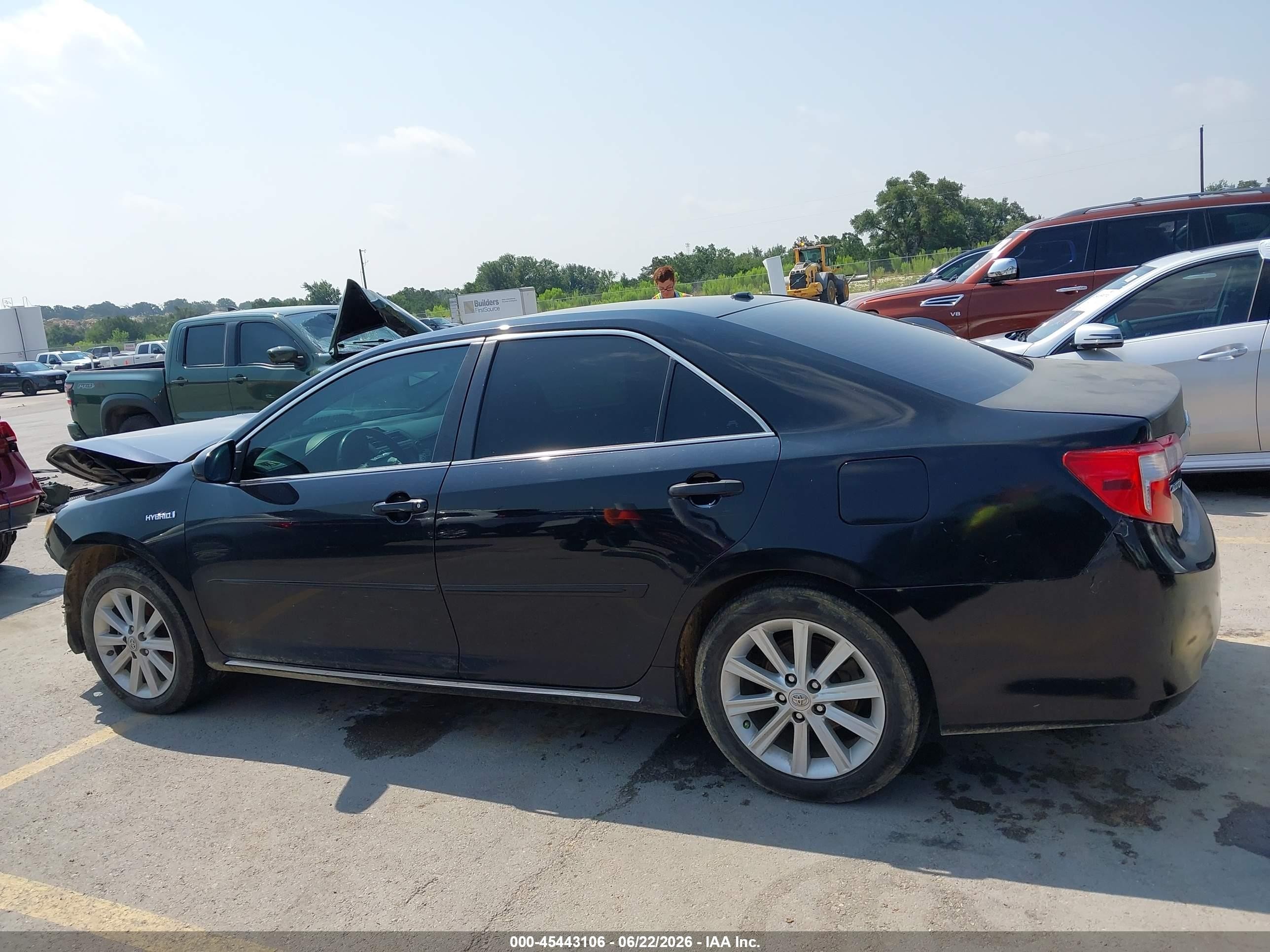 2013 Toyota Camry Hybrid Le/xle Black vin: 4T1BD1FK2DU079970