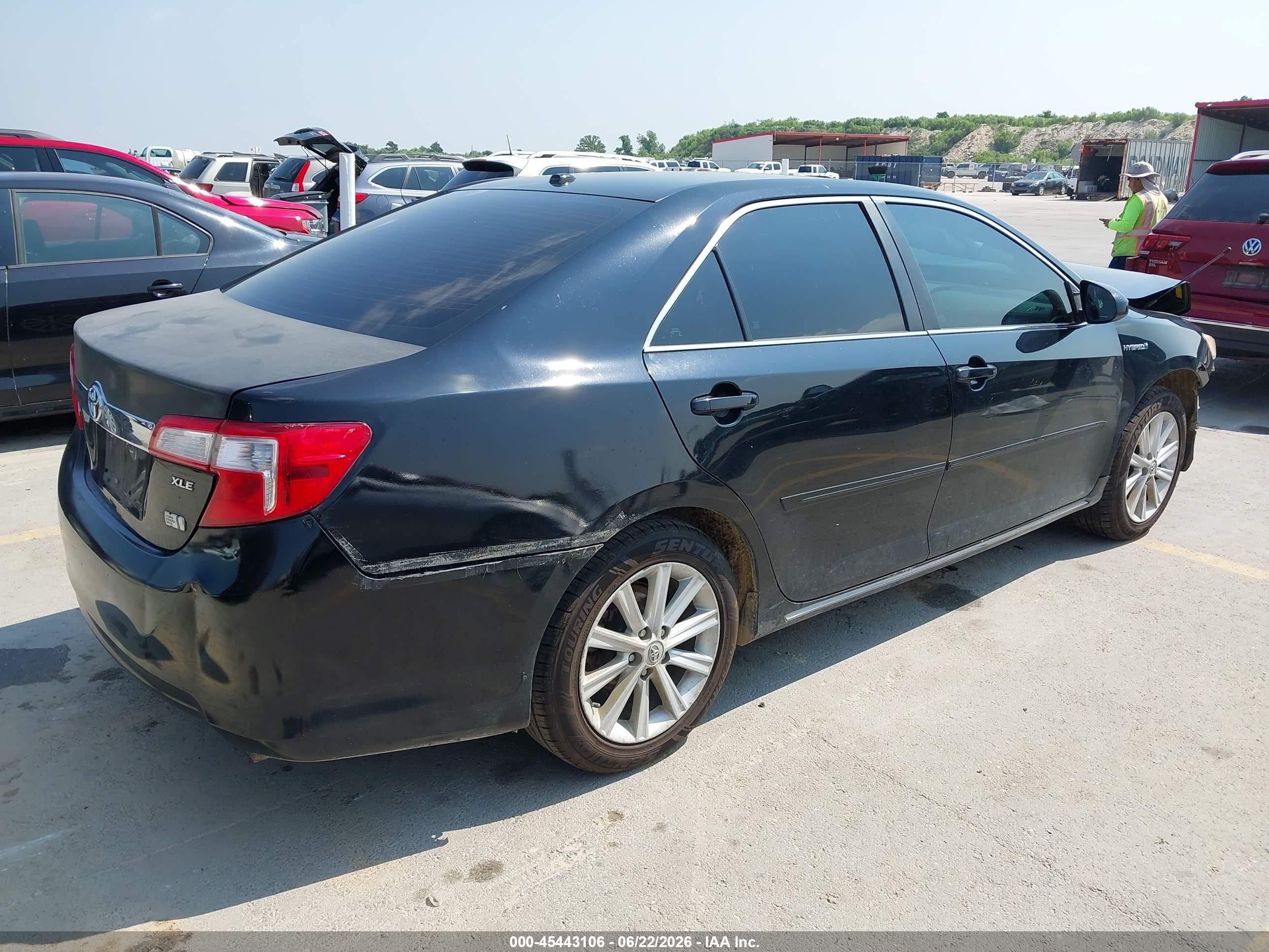 2013 Toyota Camry Hybrid Le/xle Black vin: 4T1BD1FK2DU079970