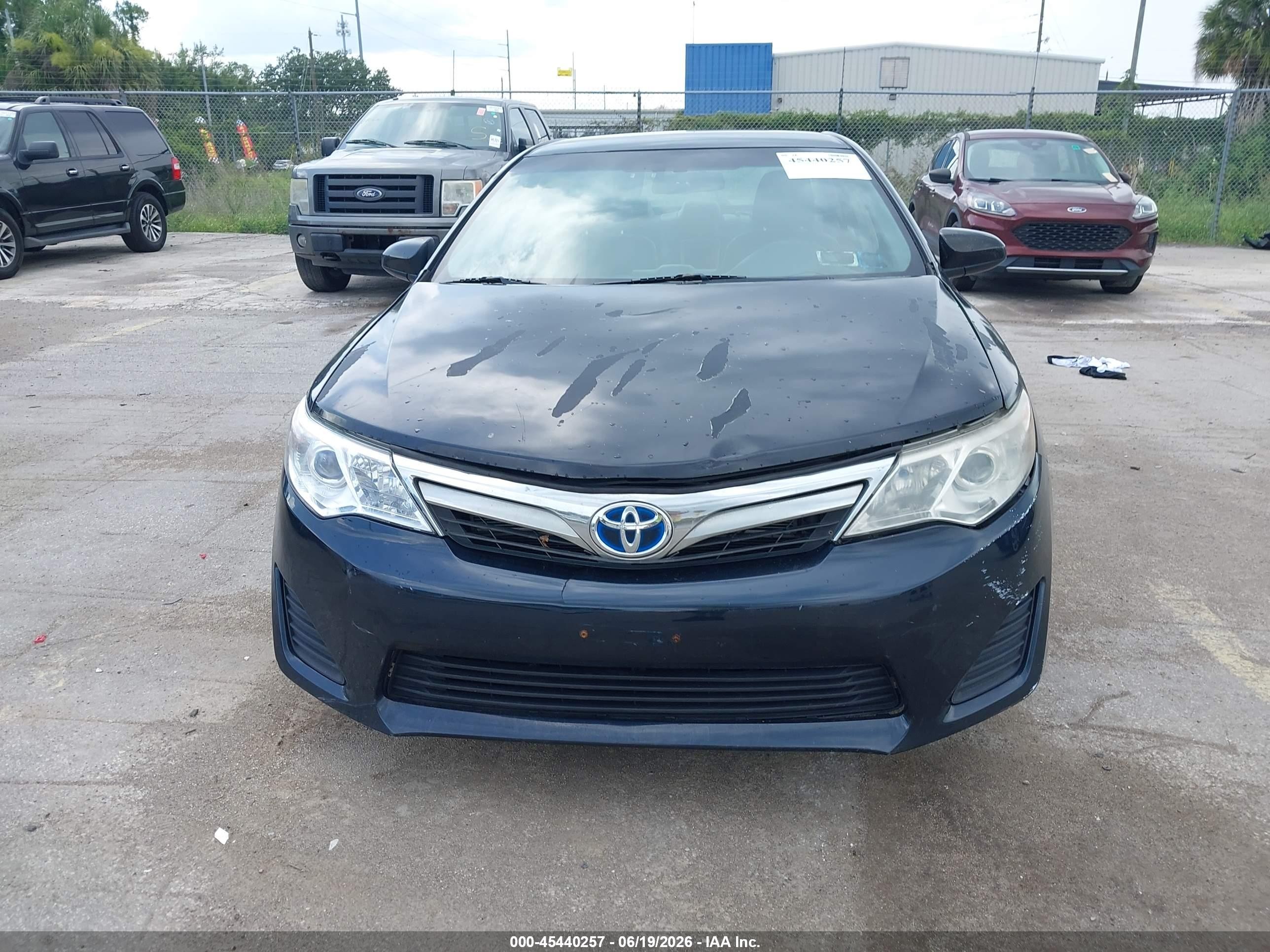 2014 Toyota Camry Hybrid Le Black vin: 4T1BD1FK2EU097516