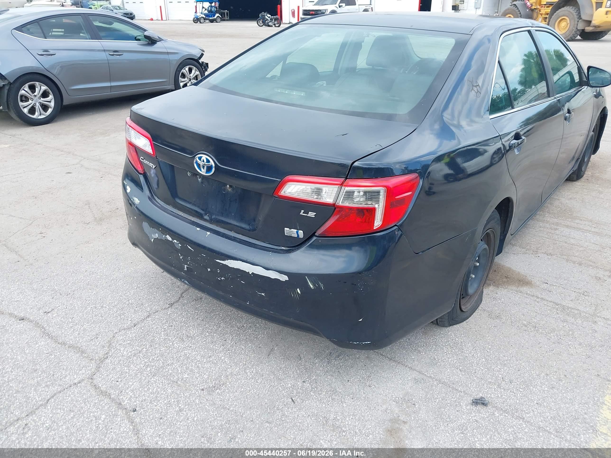 2014 Toyota Camry Hybrid Le Black vin: 4T1BD1FK2EU097516