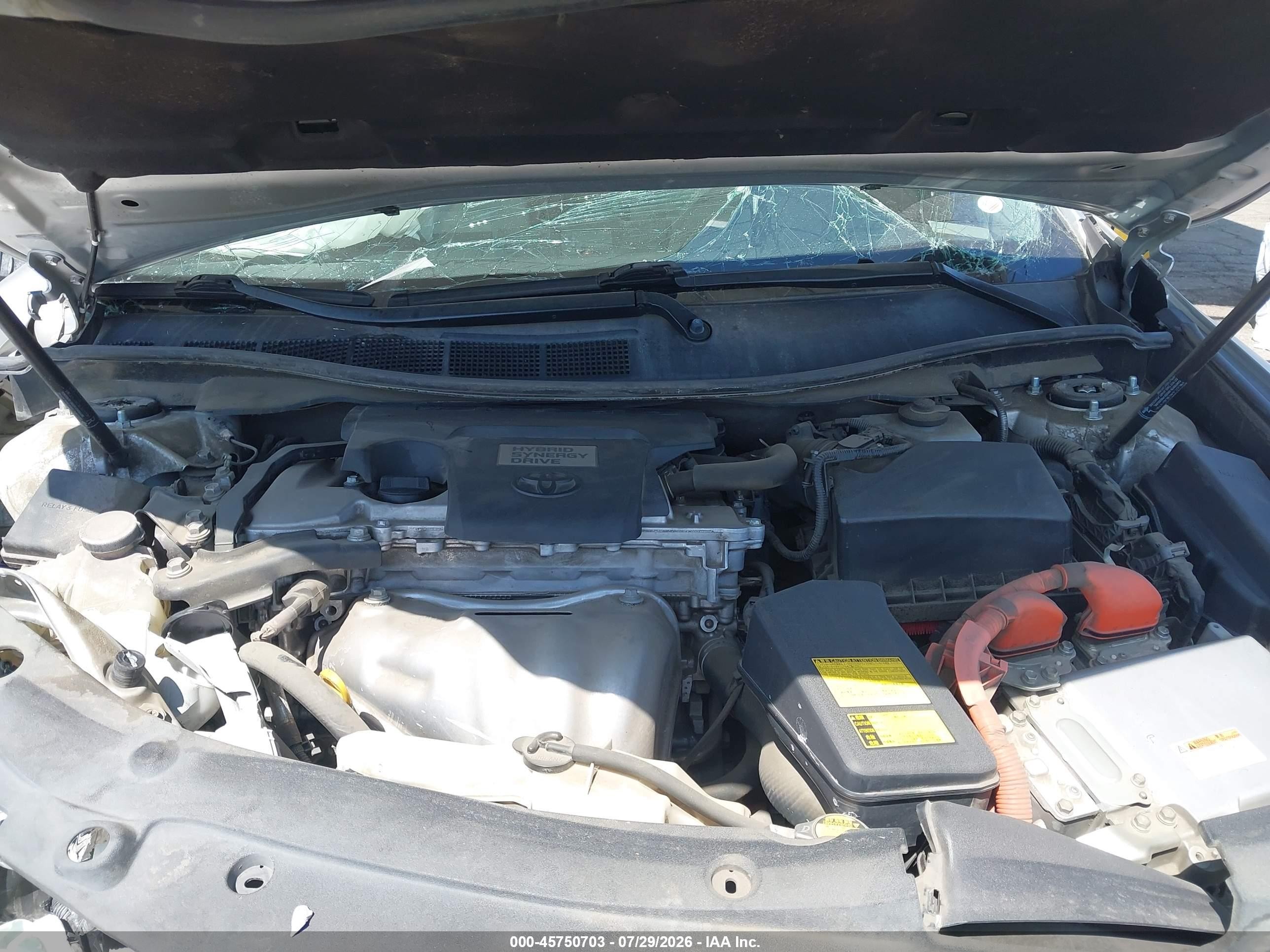 2014 Toyota Camry Hybrid Le Серебряный vin: 4T1BD1FK2EU098729