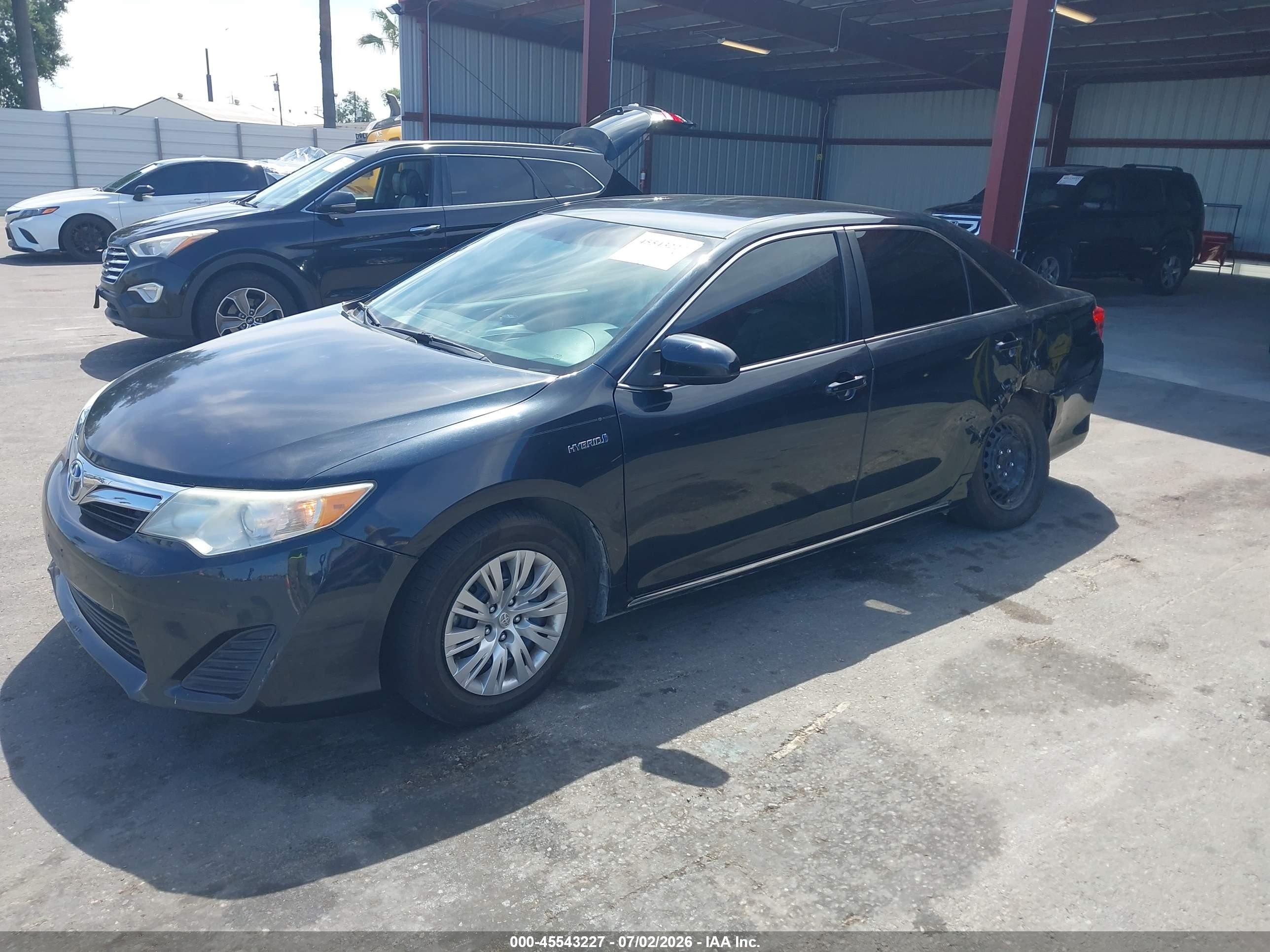 2014 Toyota Camry Hybrid Le Black vin: 4T1BD1FK2EU099654