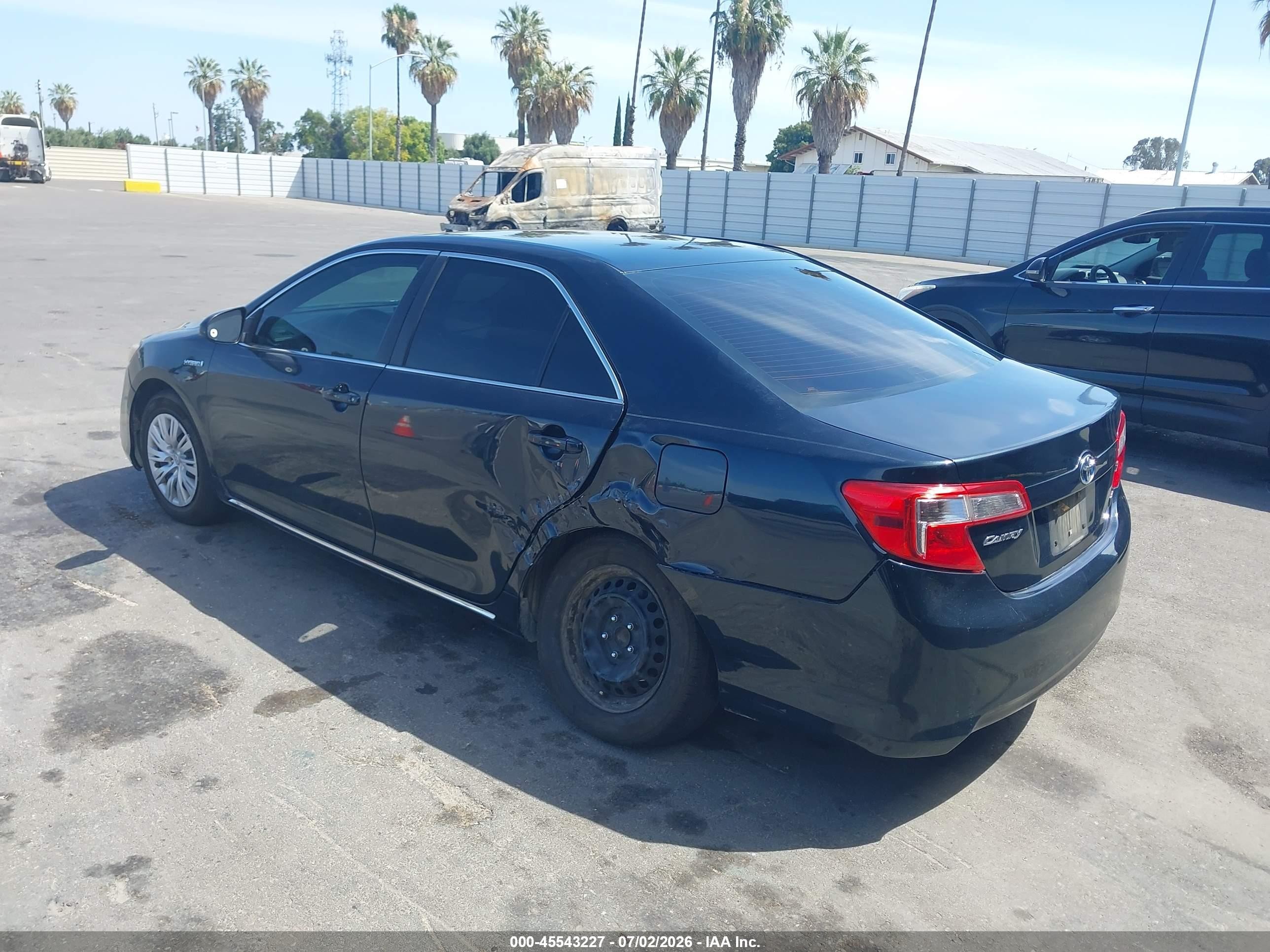 2014 Toyota Camry Hybrid Le Black vin: 4T1BD1FK2EU099654