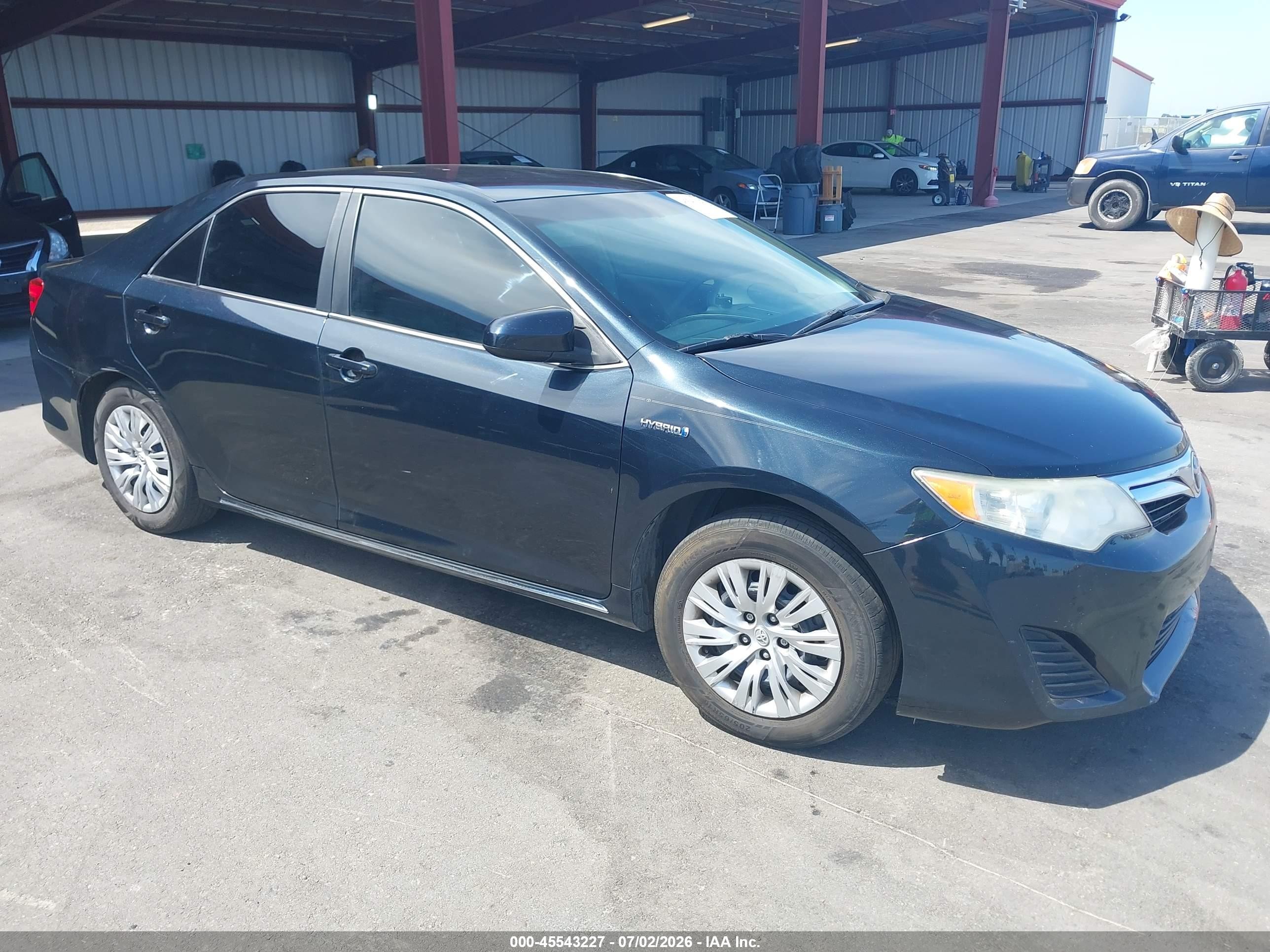 2014 Toyota Camry Hybrid Le Black vin: 4T1BD1FK2EU099654
