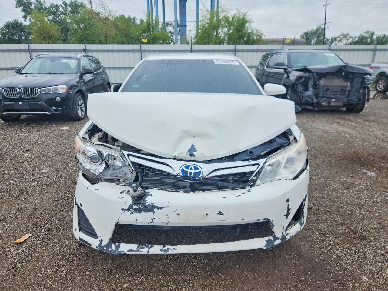 2014 Toyota Camry Hybrid Le White vin: 4T1BD1FK2EU110975