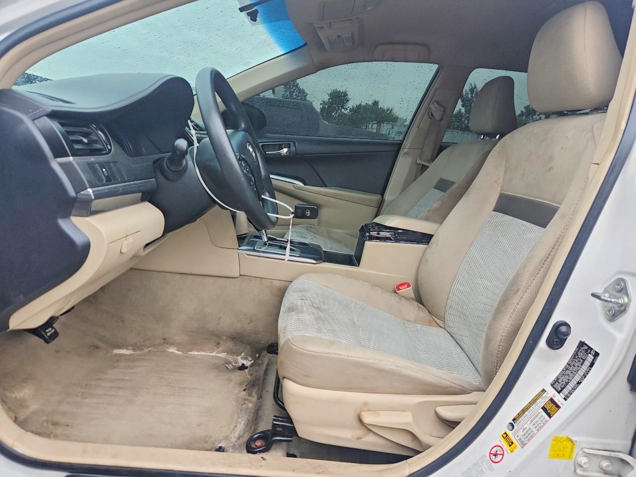 2014 Toyota Camry Hybrid Le White vin: 4T1BD1FK2EU110975