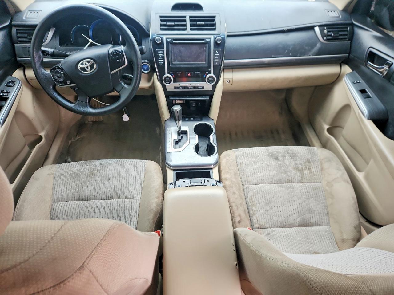 2014 Toyota Camry Hybrid Le White vin: 4T1BD1FK2EU110975