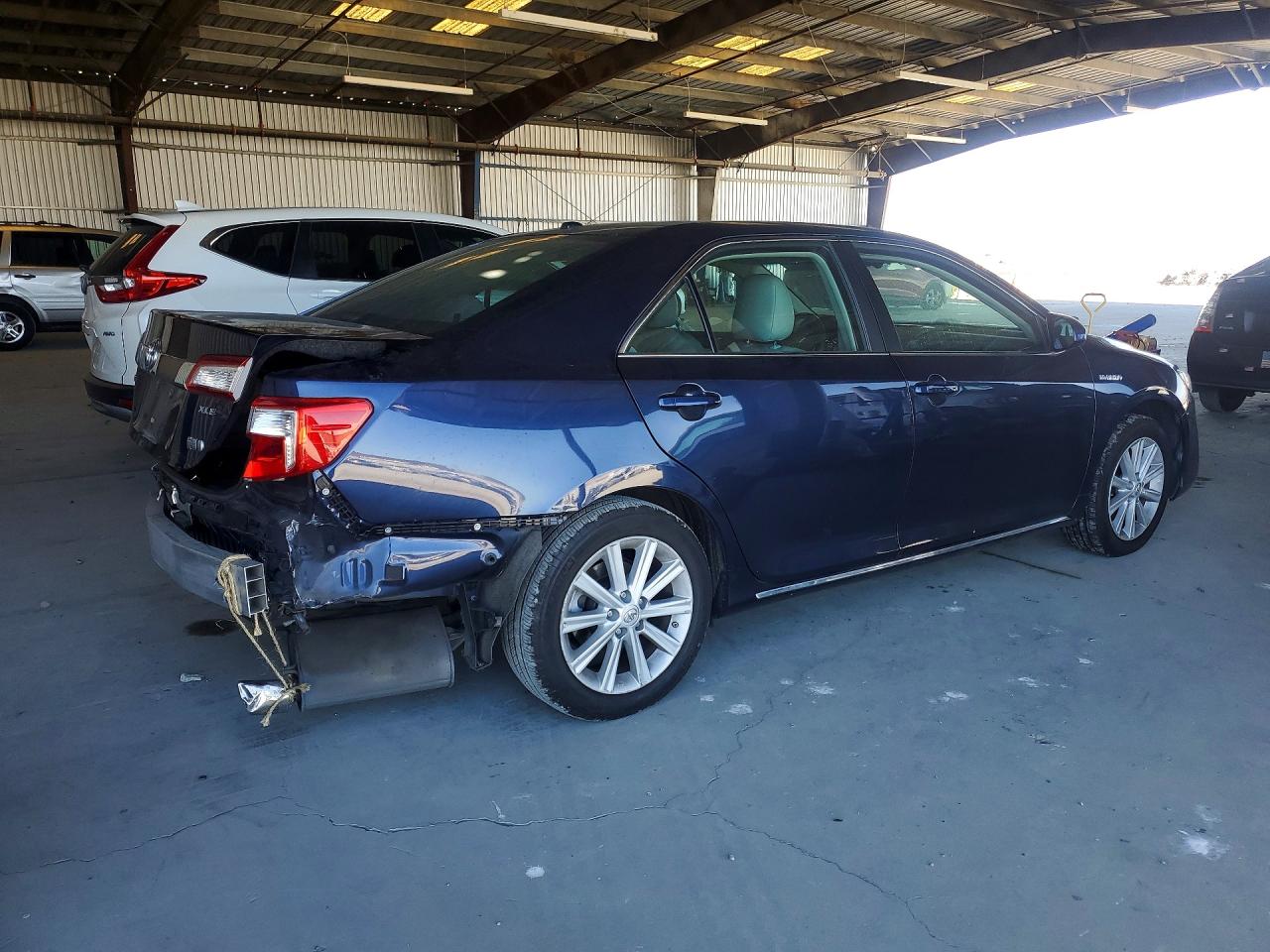2014 Toyota Camry Hybrid Xle Blue vin: 4T1BD1FK2EU112760