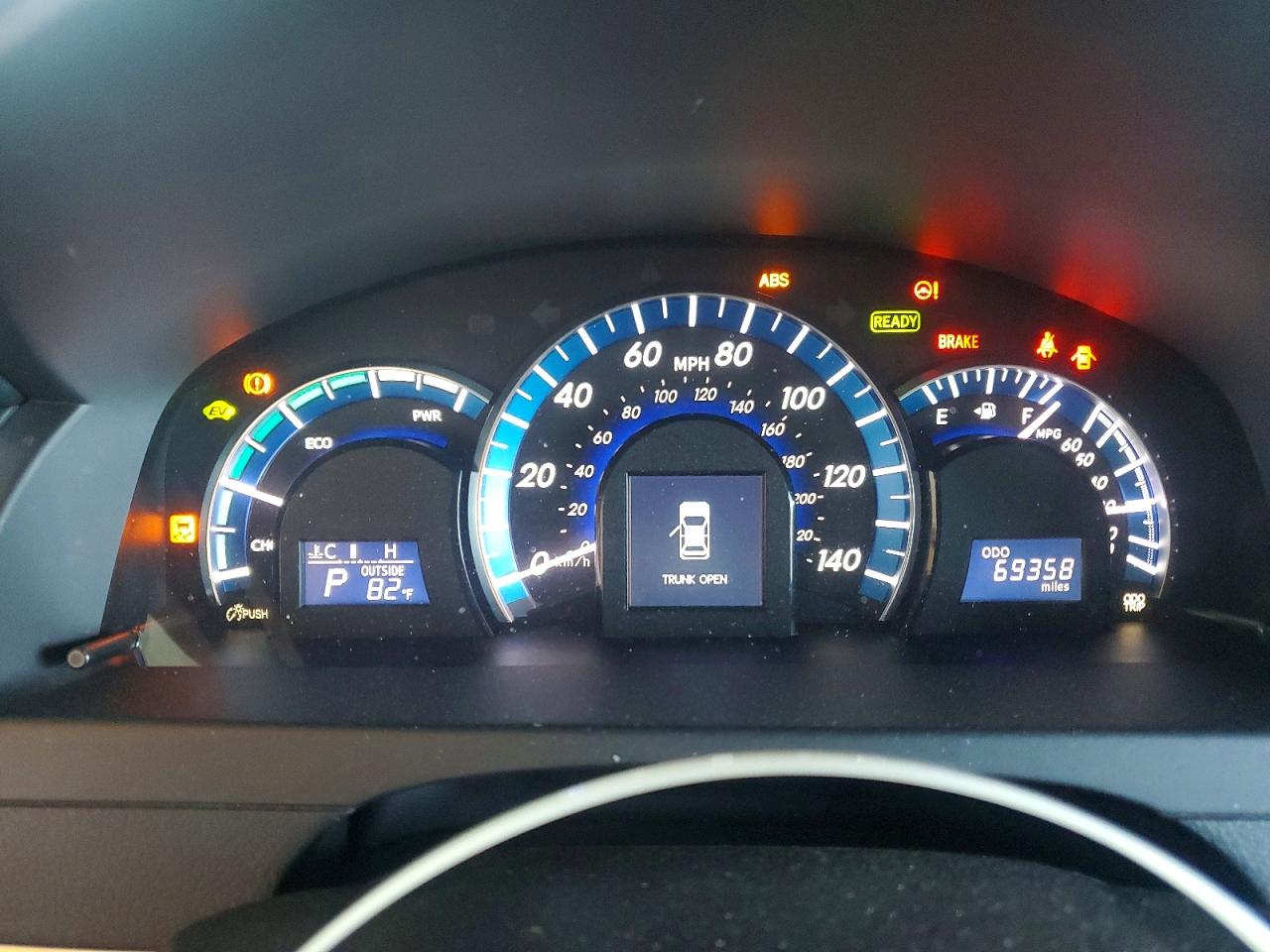 2014 Toyota Camry Hybrid Xle Blue vin: 4T1BD1FK2EU112760