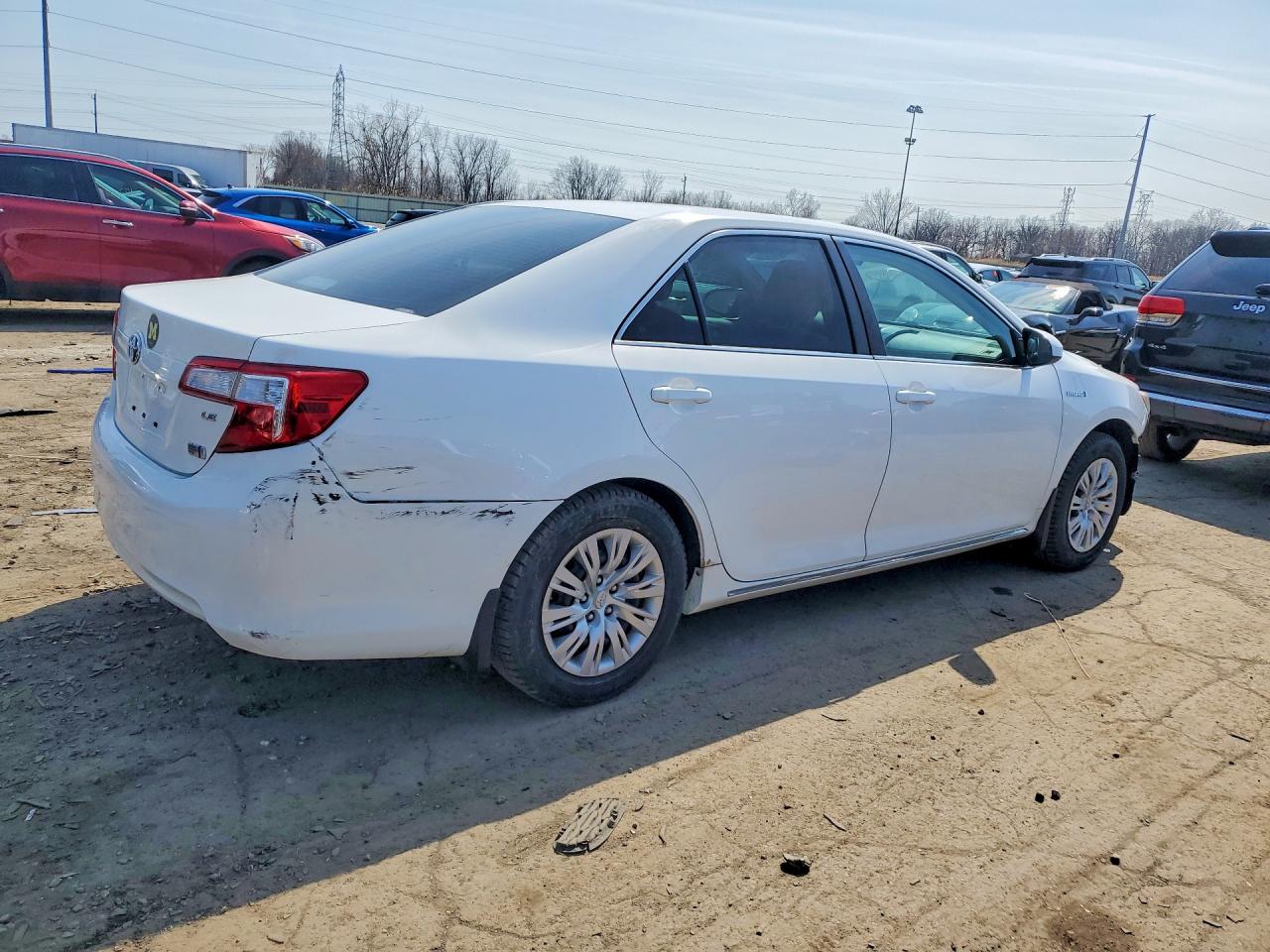 2014 Toyota Camry Hybrid Le Белый vin: 4T1BD1FK2EU114024