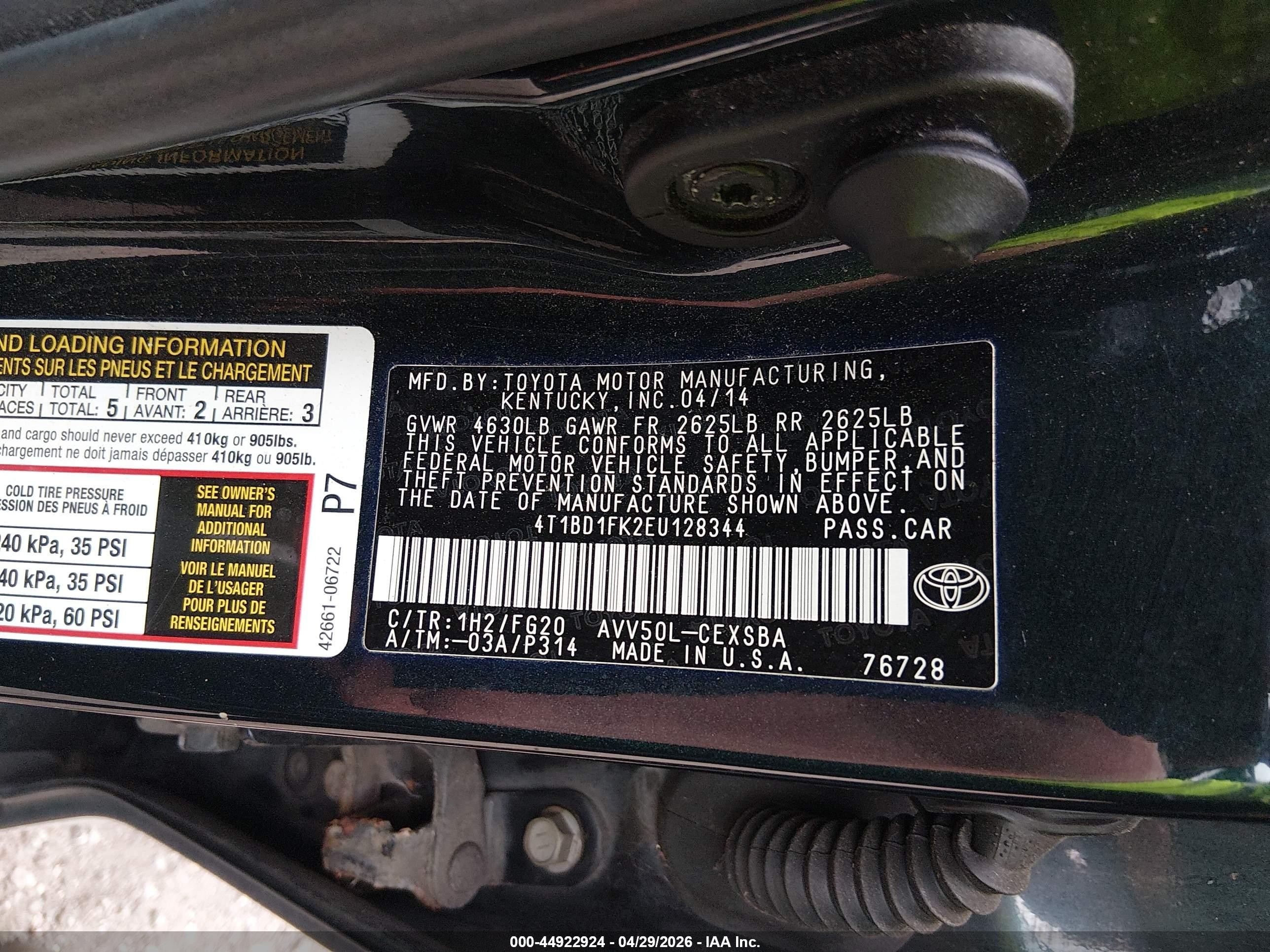 2014 Toyota Camry Hybrid Se Limited Edition Gray vin: 4T1BD1FK2EU128344