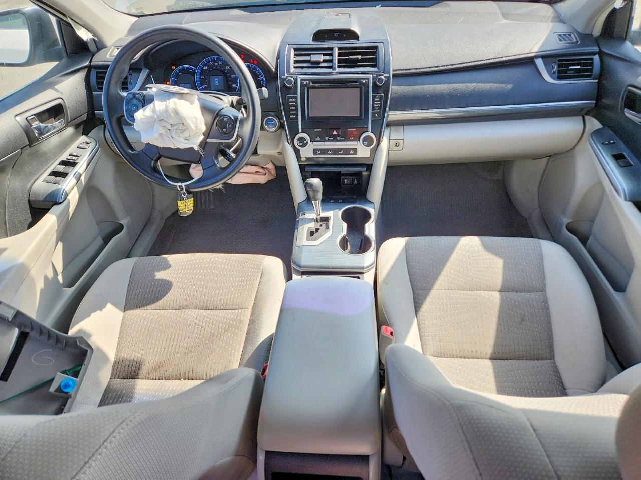 2014 Toyota Camry Hybrid Le White vin: 4T1BD1FK2EU138503