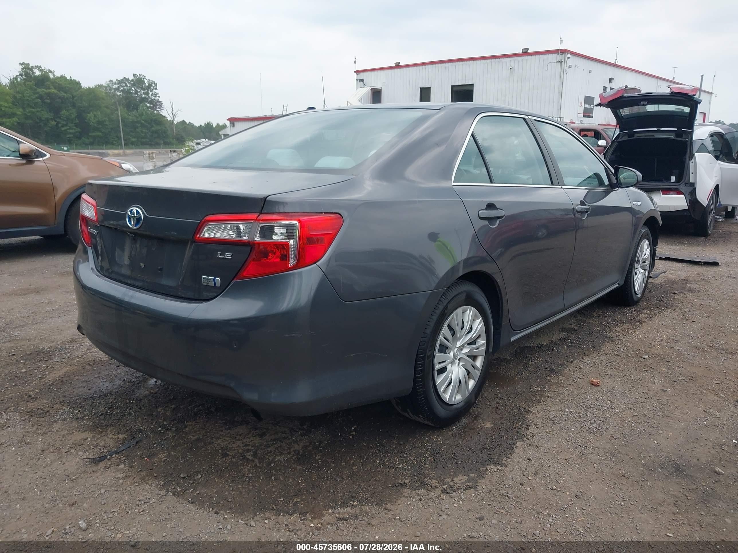 2014 Toyota Camry Hybrid Le Gray vin: 4T1BD1FK2EU141501