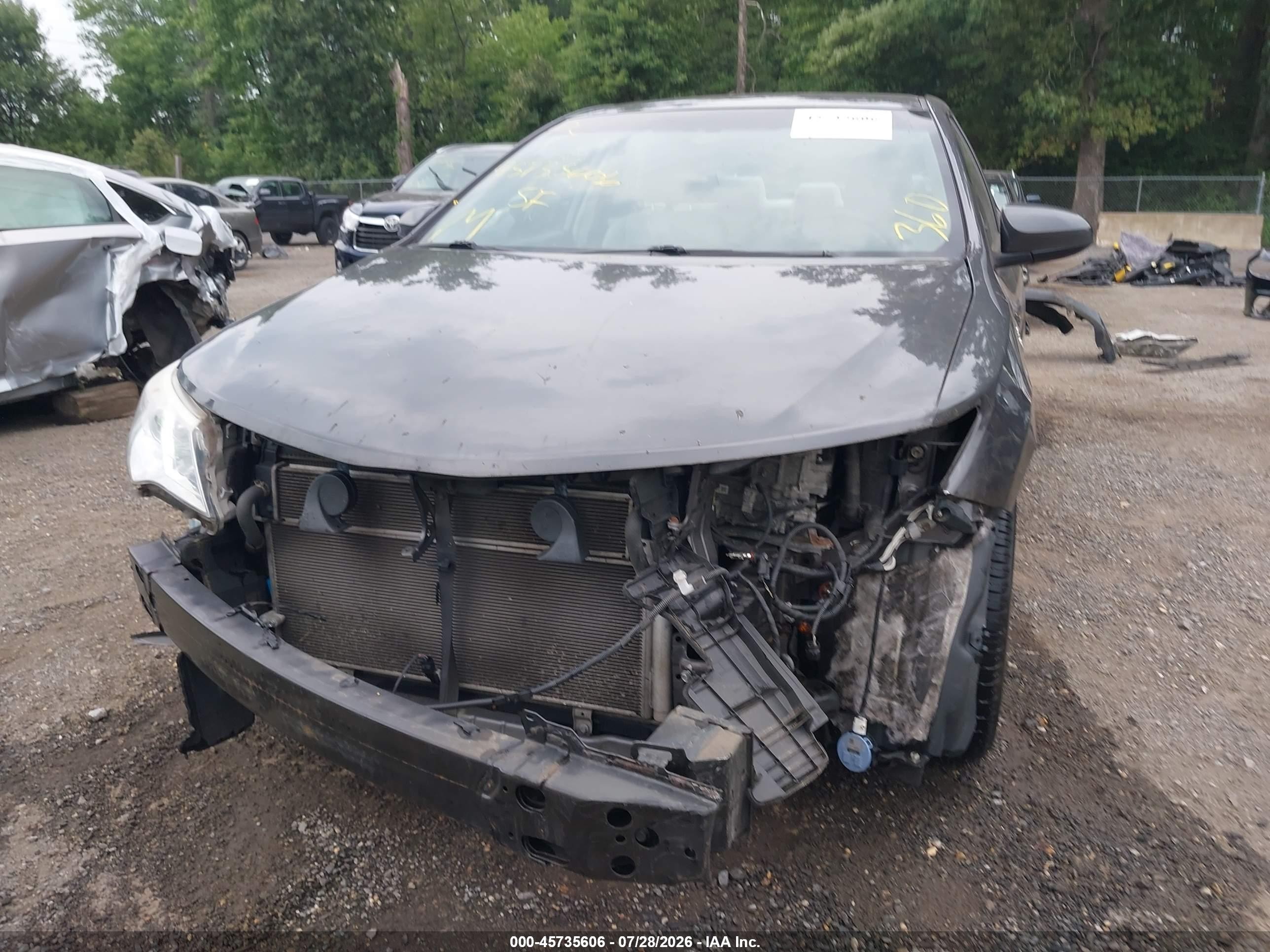 2014 Toyota Camry Hybrid Le Gray vin: 4T1BD1FK2EU141501