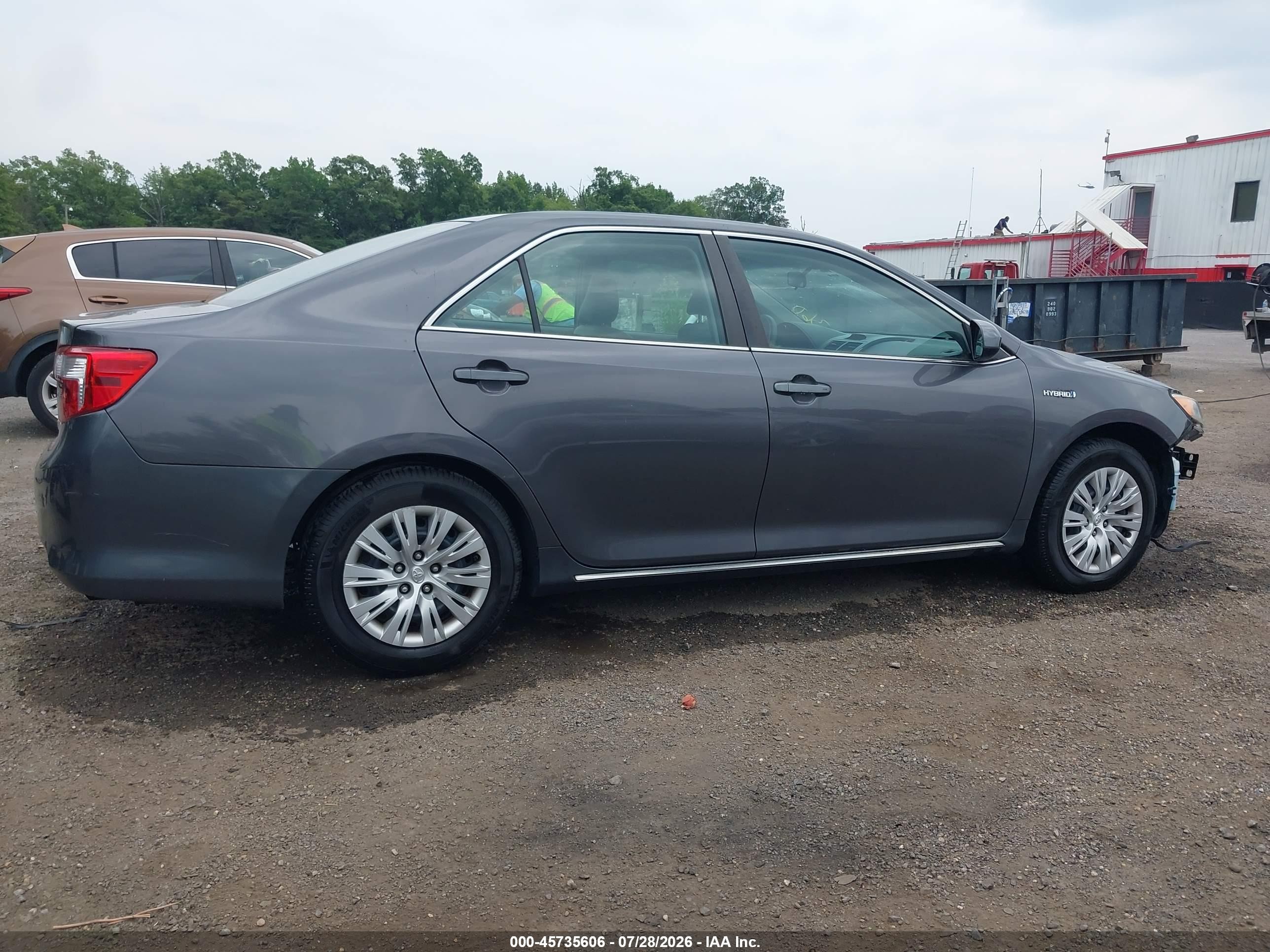 2014 Toyota Camry Hybrid Le Gray vin: 4T1BD1FK2EU141501