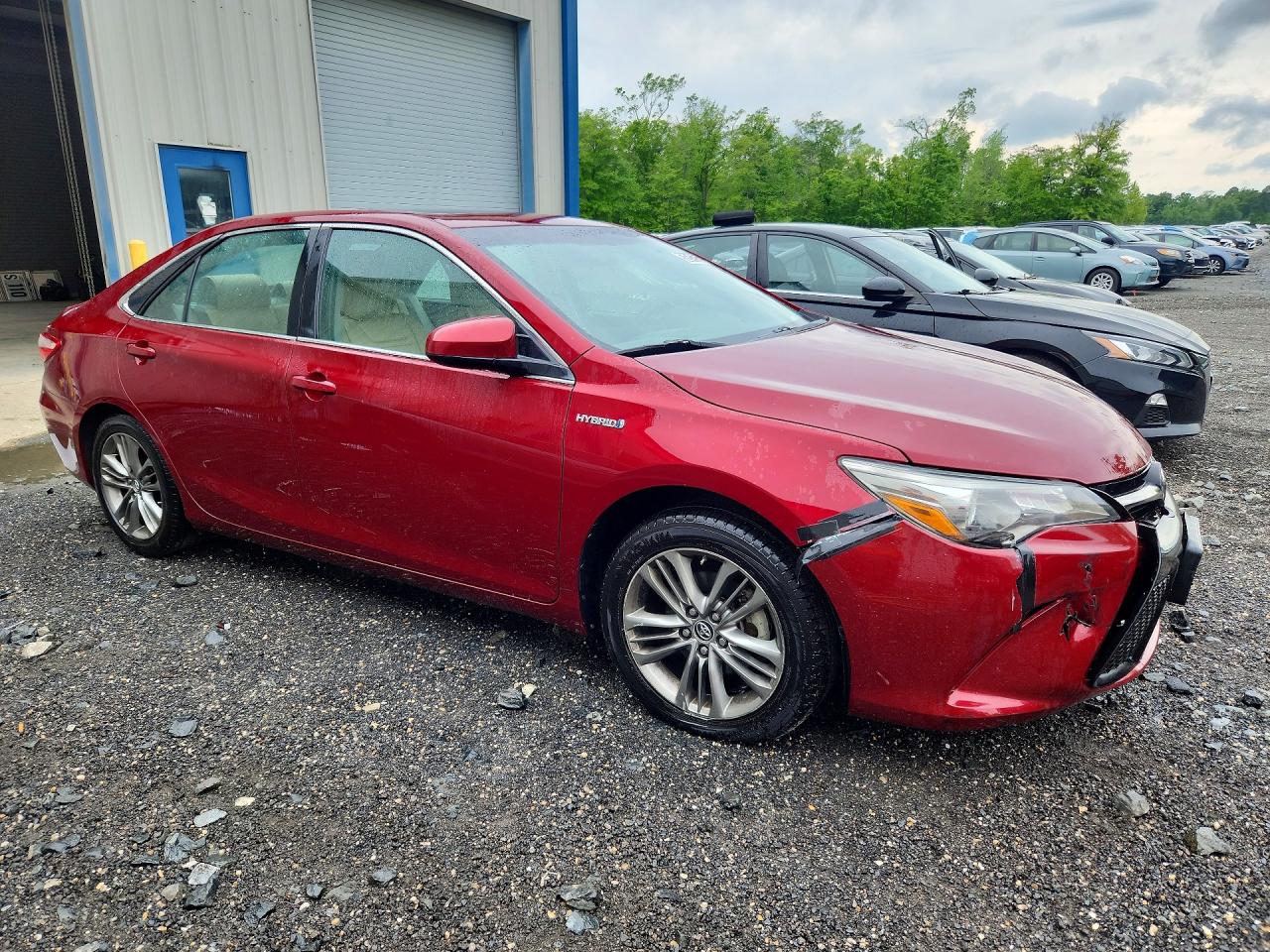 2015 Toyota Camry Hybrid Se Бордовый vin: 4T1BD1FK2FU143220