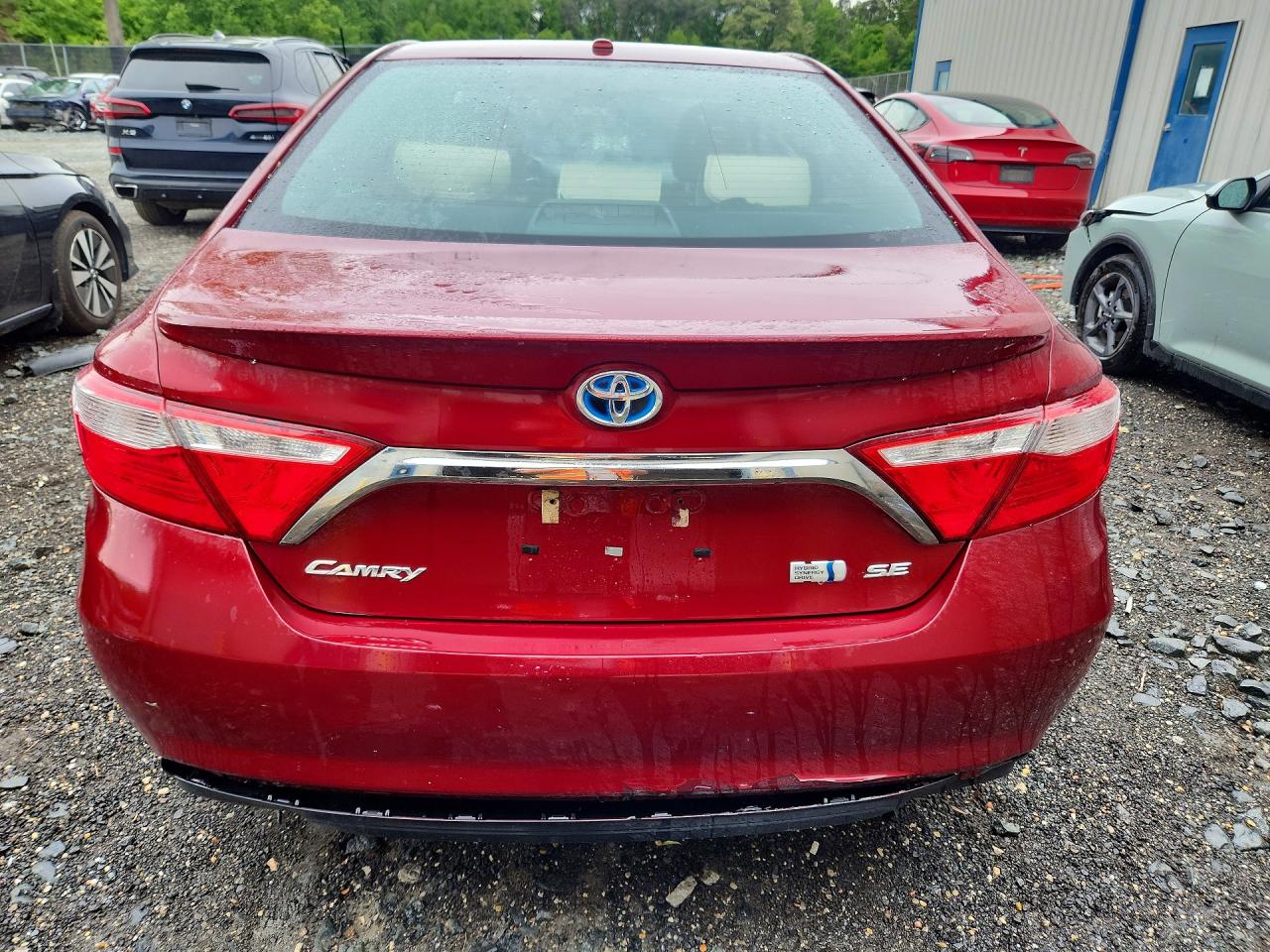 2015 Toyota Camry Hybrid Se Бордовый vin: 4T1BD1FK2FU143220