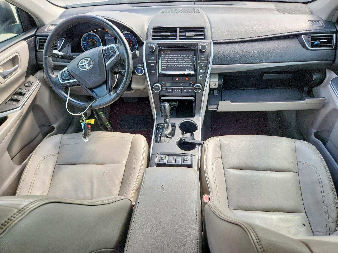 2015 Toyota Camry Hybrid Xle White vin: 4T1BD1FK2FU145825