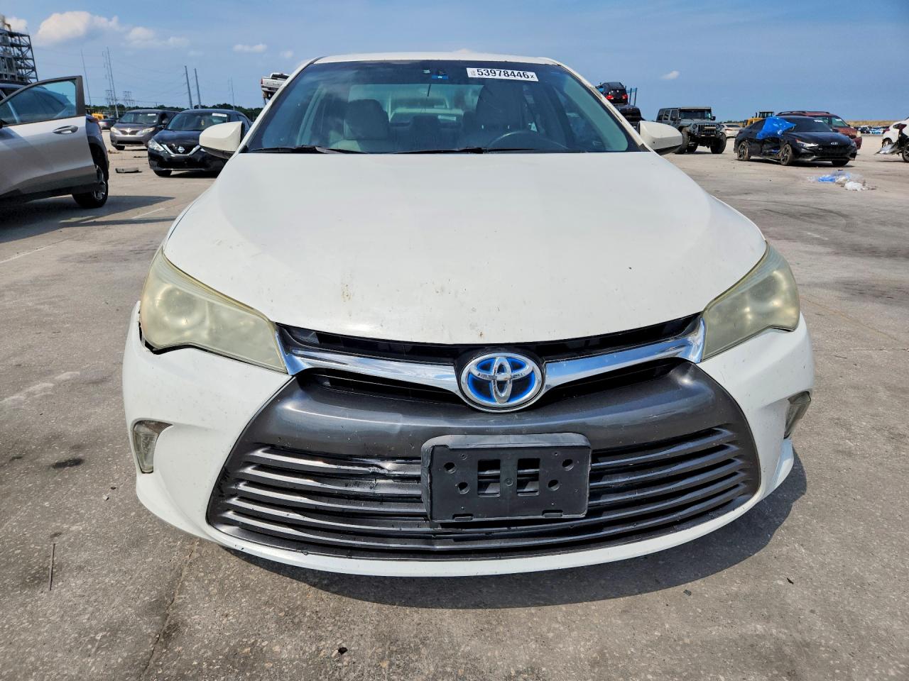 2015 Toyota Camry Hybrid Xle White vin: 4T1BD1FK2FU145825