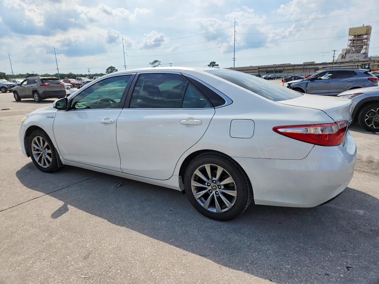 2015 Toyota Camry Hybrid Xle White vin: 4T1BD1FK2FU145825