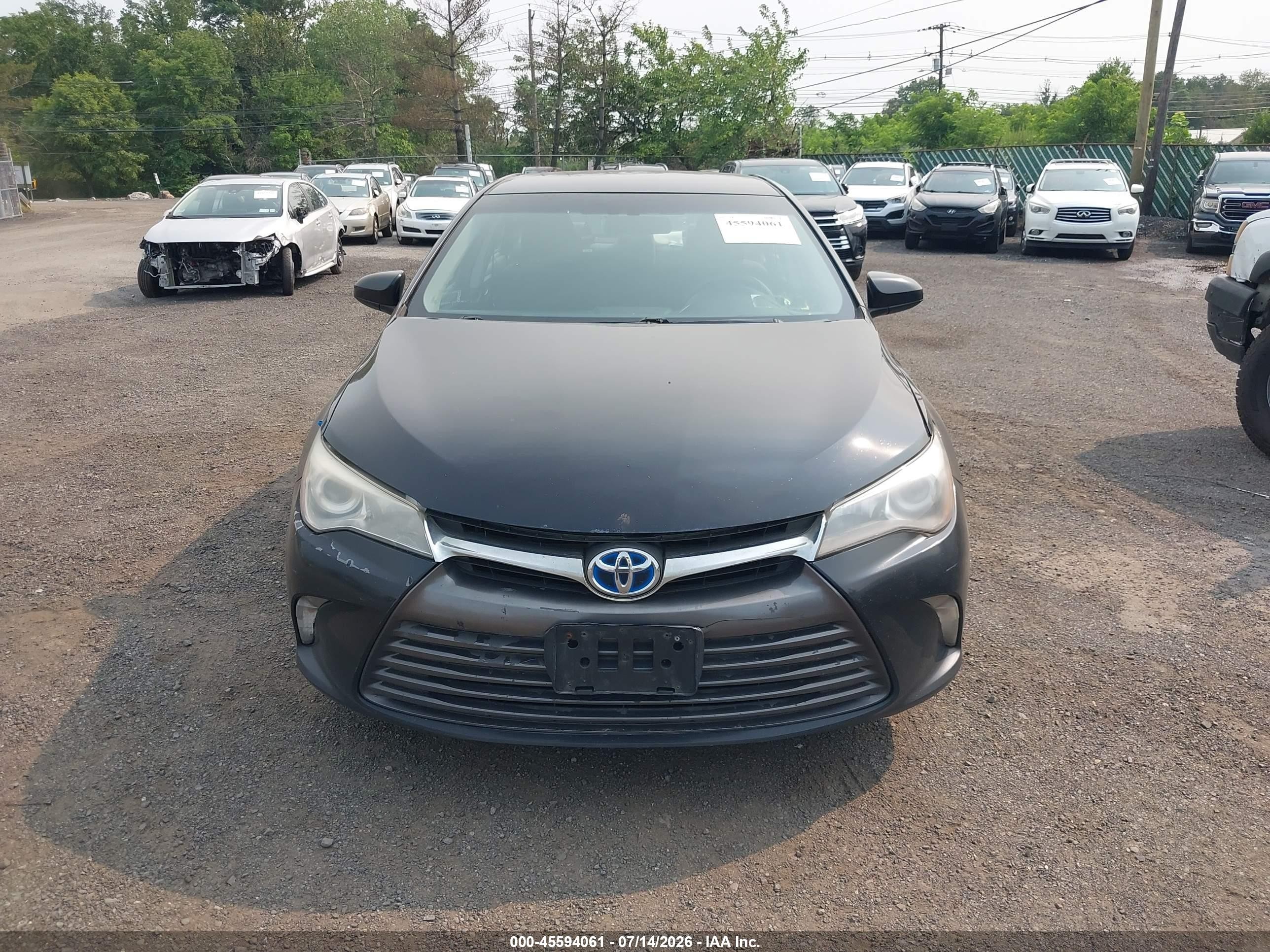 2015 Toyota Camry Hybrid Le Black vin: 4T1BD1FK2FU156050