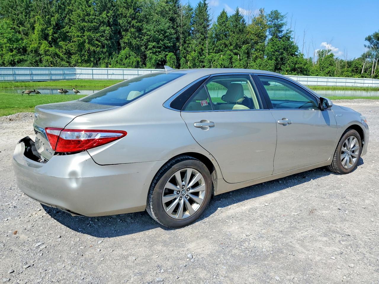 2015 Toyota Camry Hybrid Xle Beige vin: 4T1BD1FK2FU156176