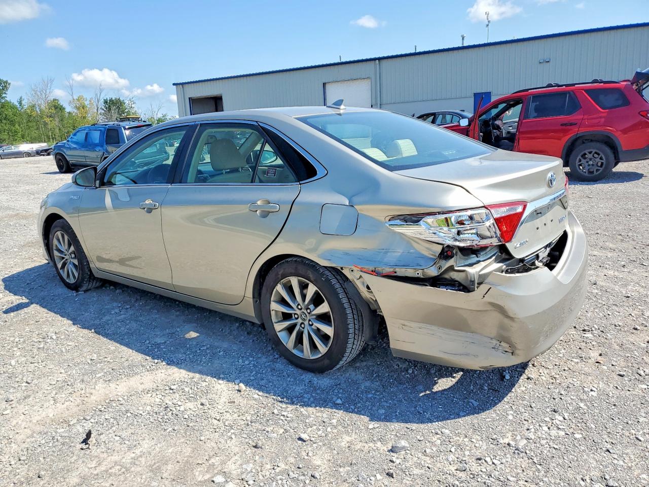 2015 Toyota Camry Hybrid Xle Beige vin: 4T1BD1FK2FU156176