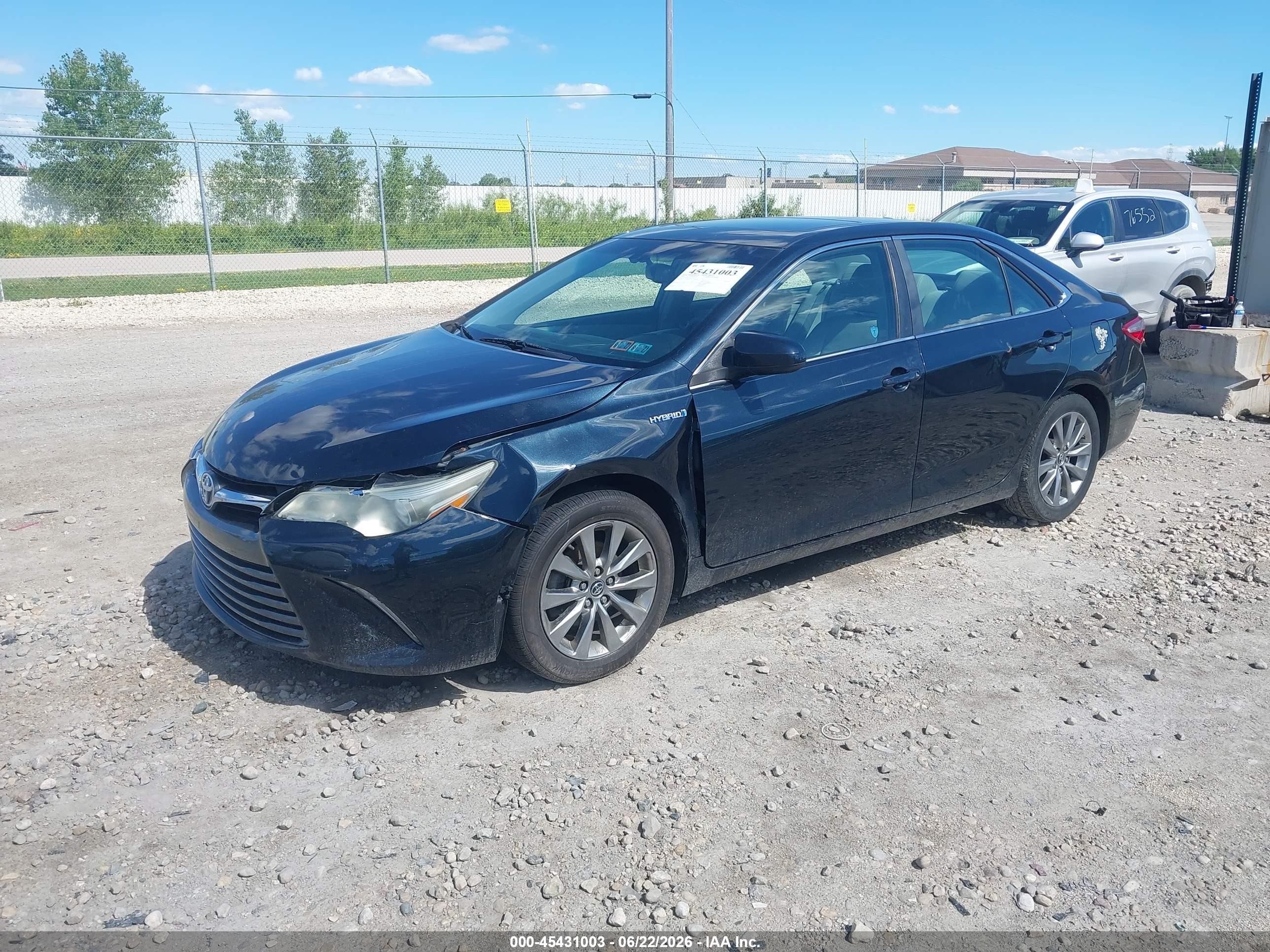 2015 Toyota Camry Hybrid Xle Black vin: 4T1BD1FK2FU157716