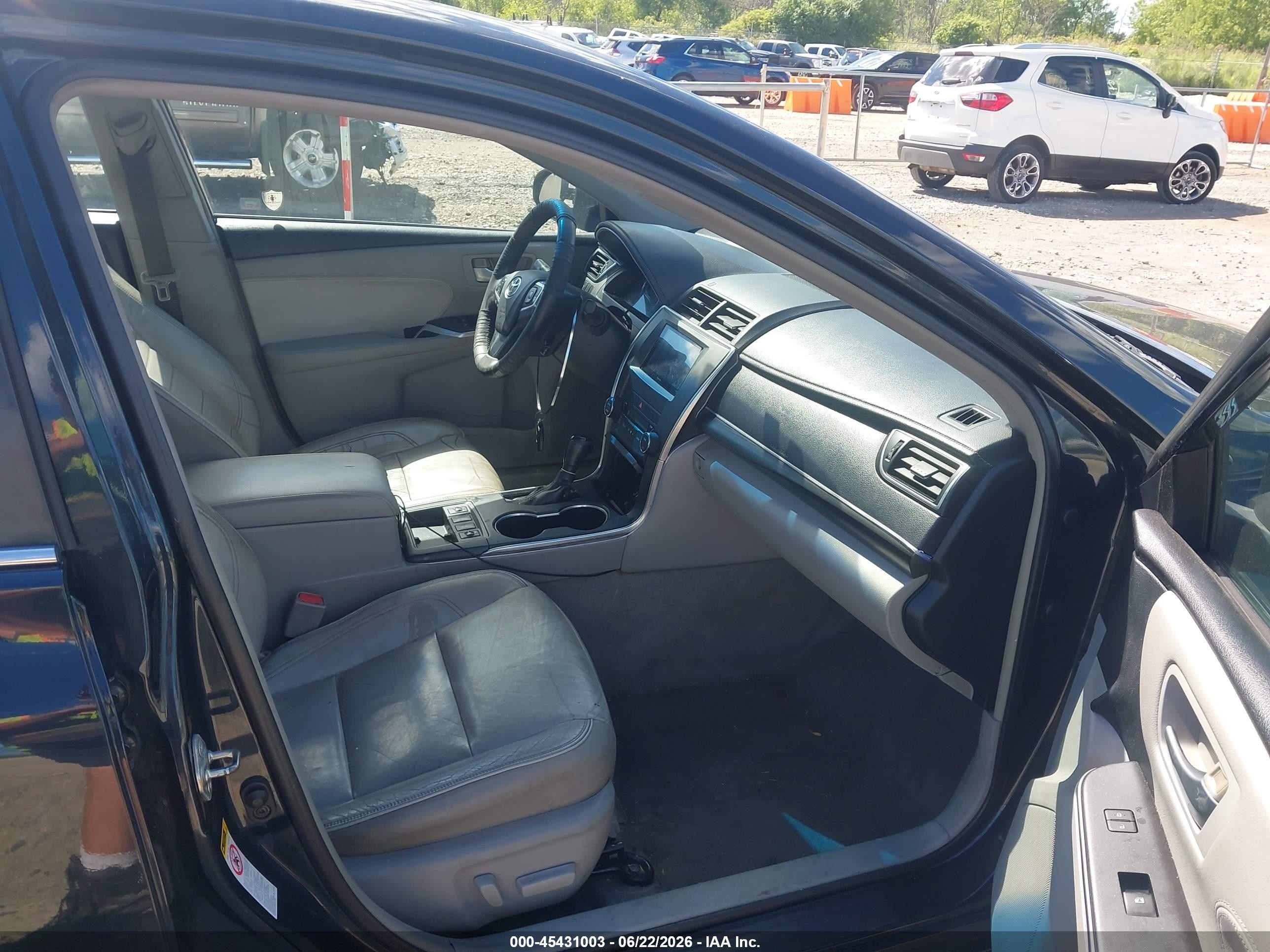 2015 Toyota Camry Hybrid Xle Black vin: 4T1BD1FK2FU157716