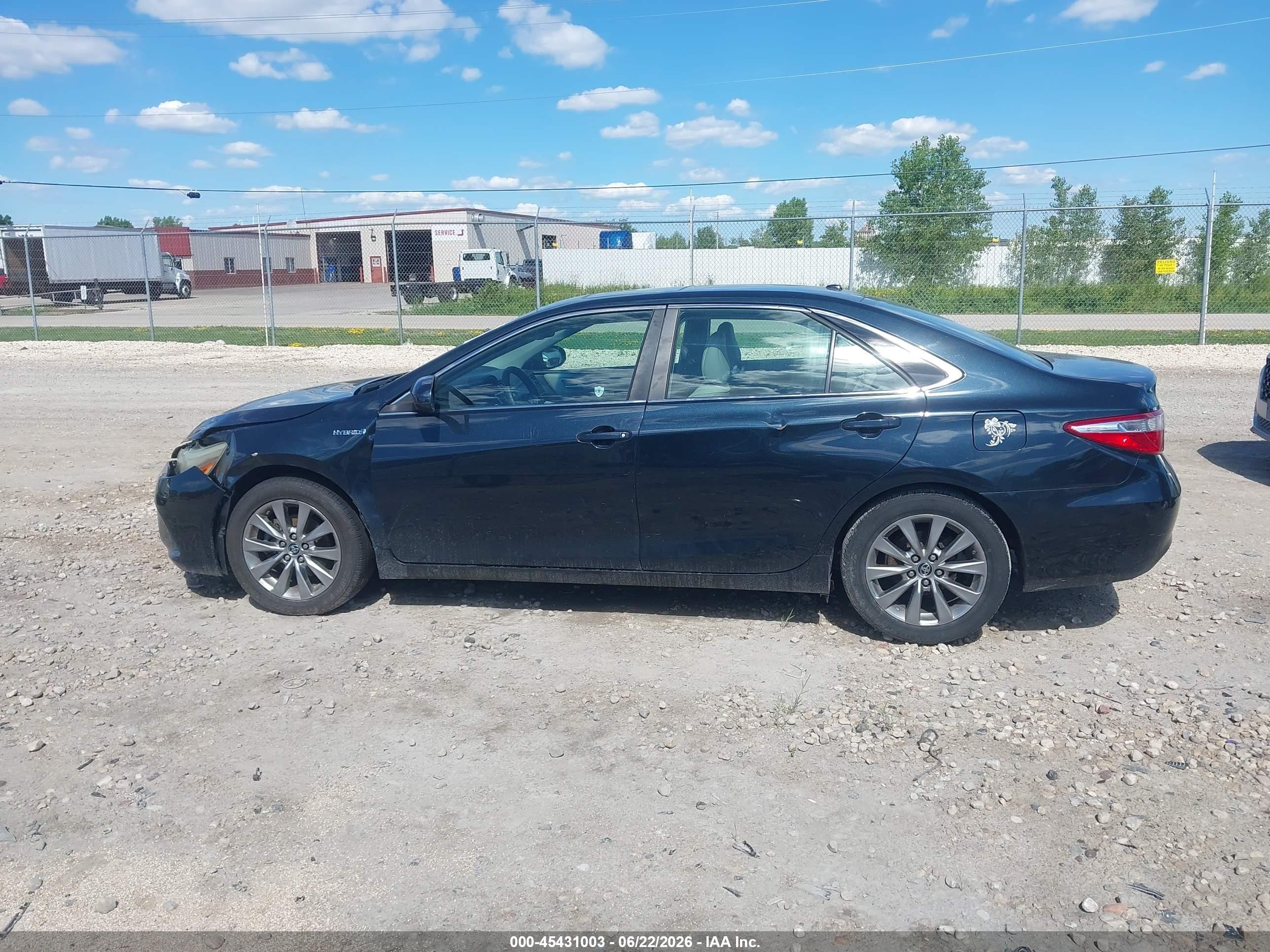 2015 Toyota Camry Hybrid Xle Black vin: 4T1BD1FK2FU157716
