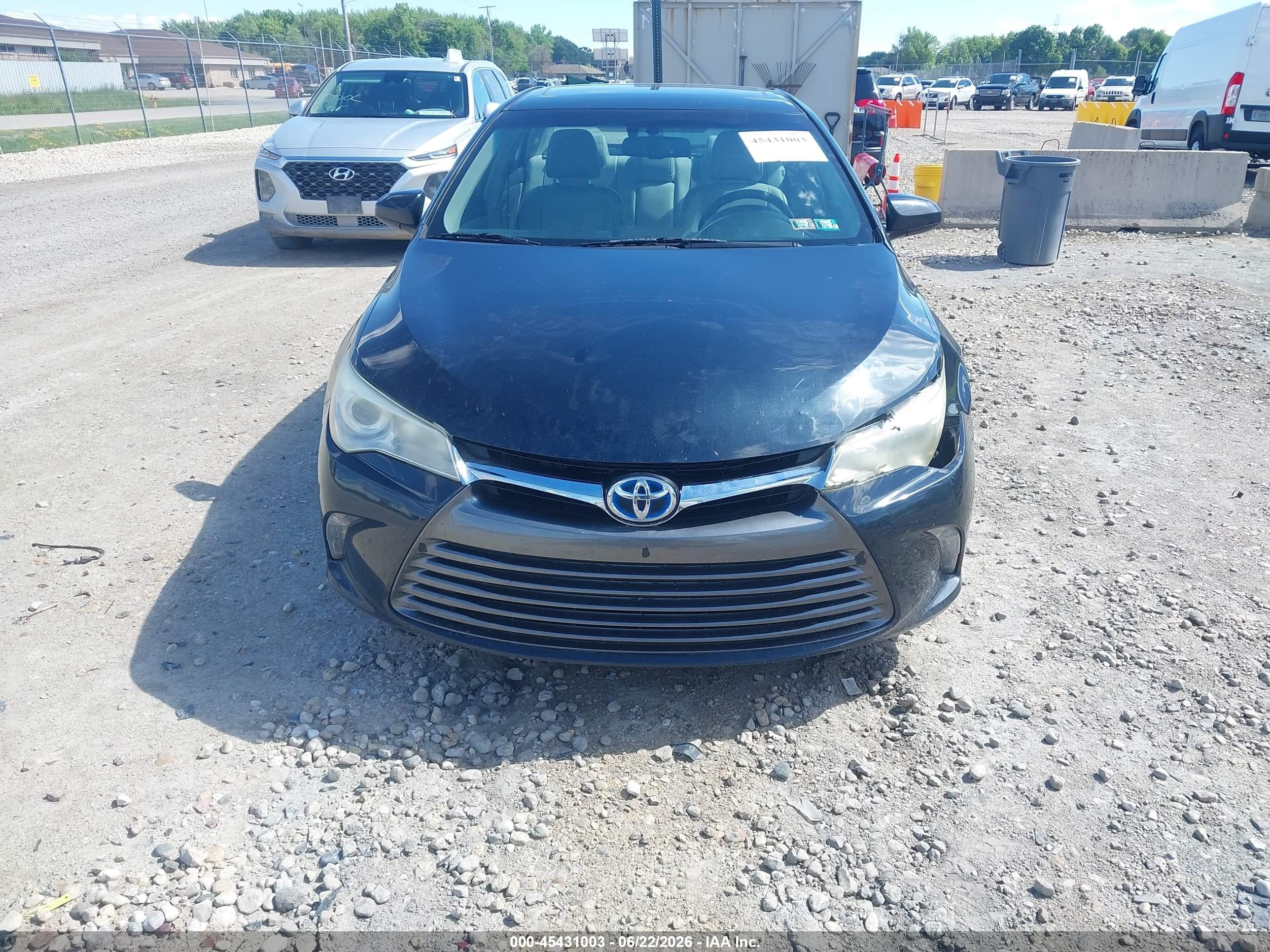 2015 Toyota Camry Hybrid Xle Black vin: 4T1BD1FK2FU157716