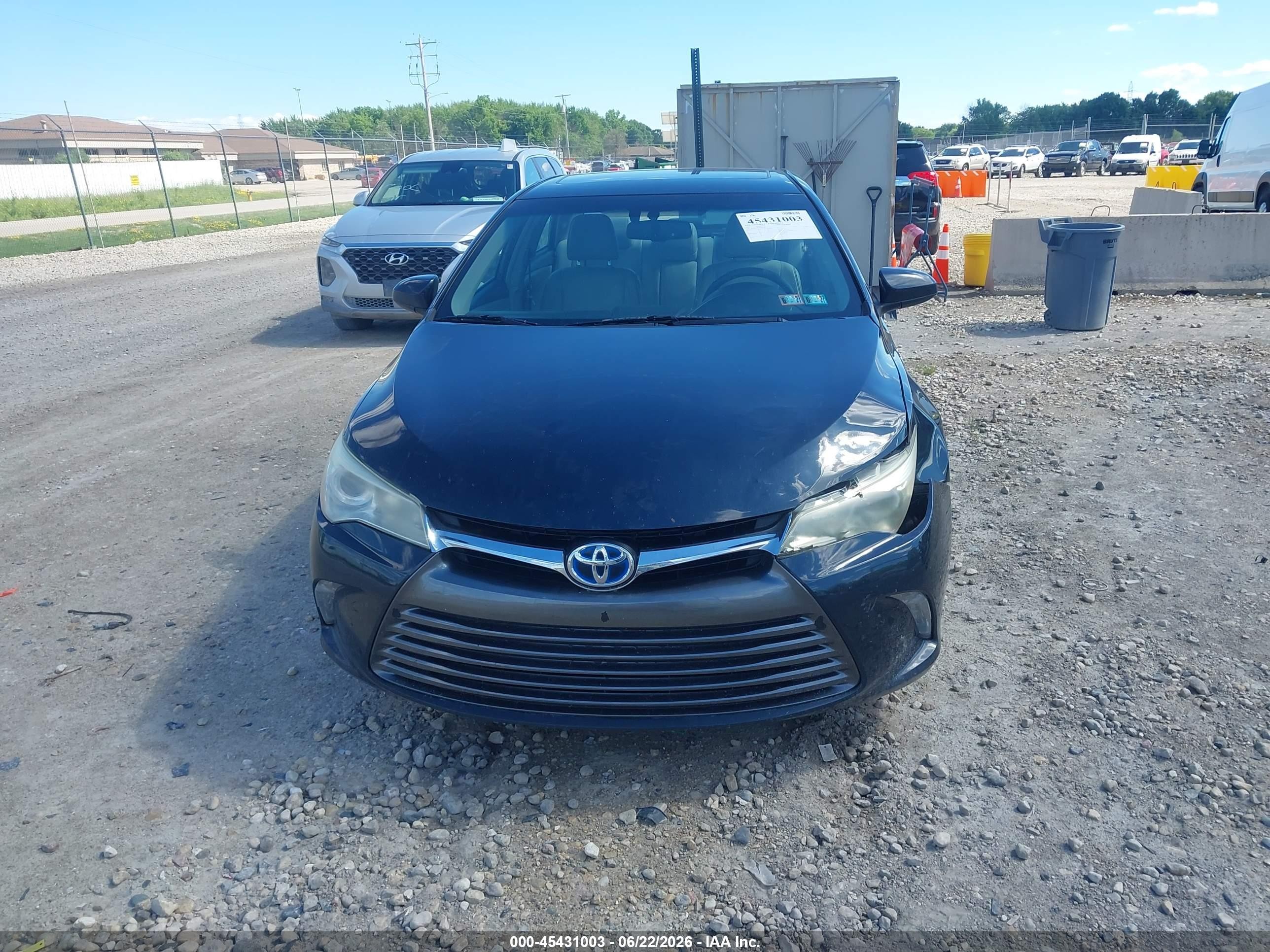 2015 Toyota Camry Hybrid Xle Black vin: 4T1BD1FK2FU157716