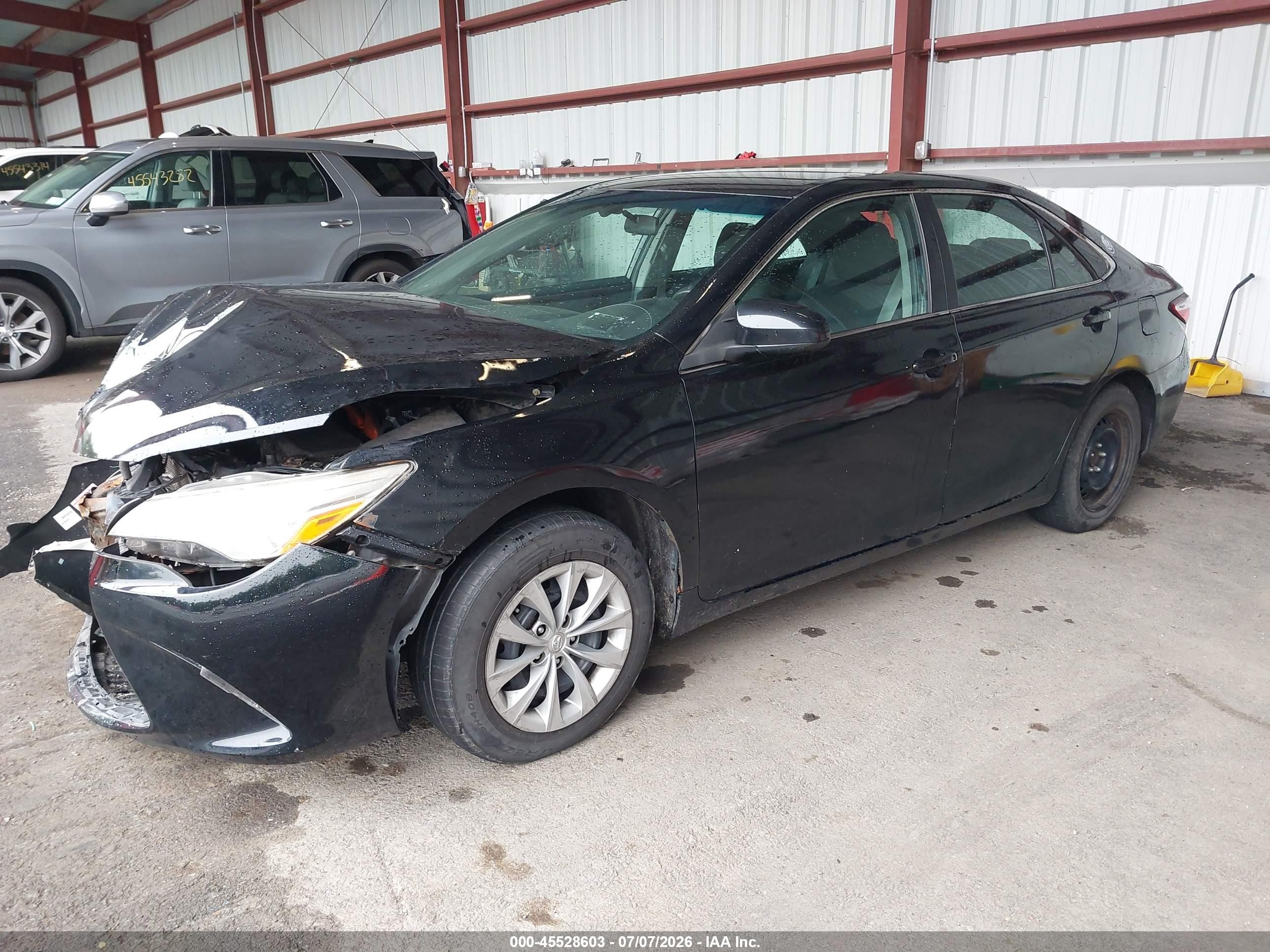 2015 Toyota Camry Hybrid Le Black vin: 4T1BD1FK2FU160261