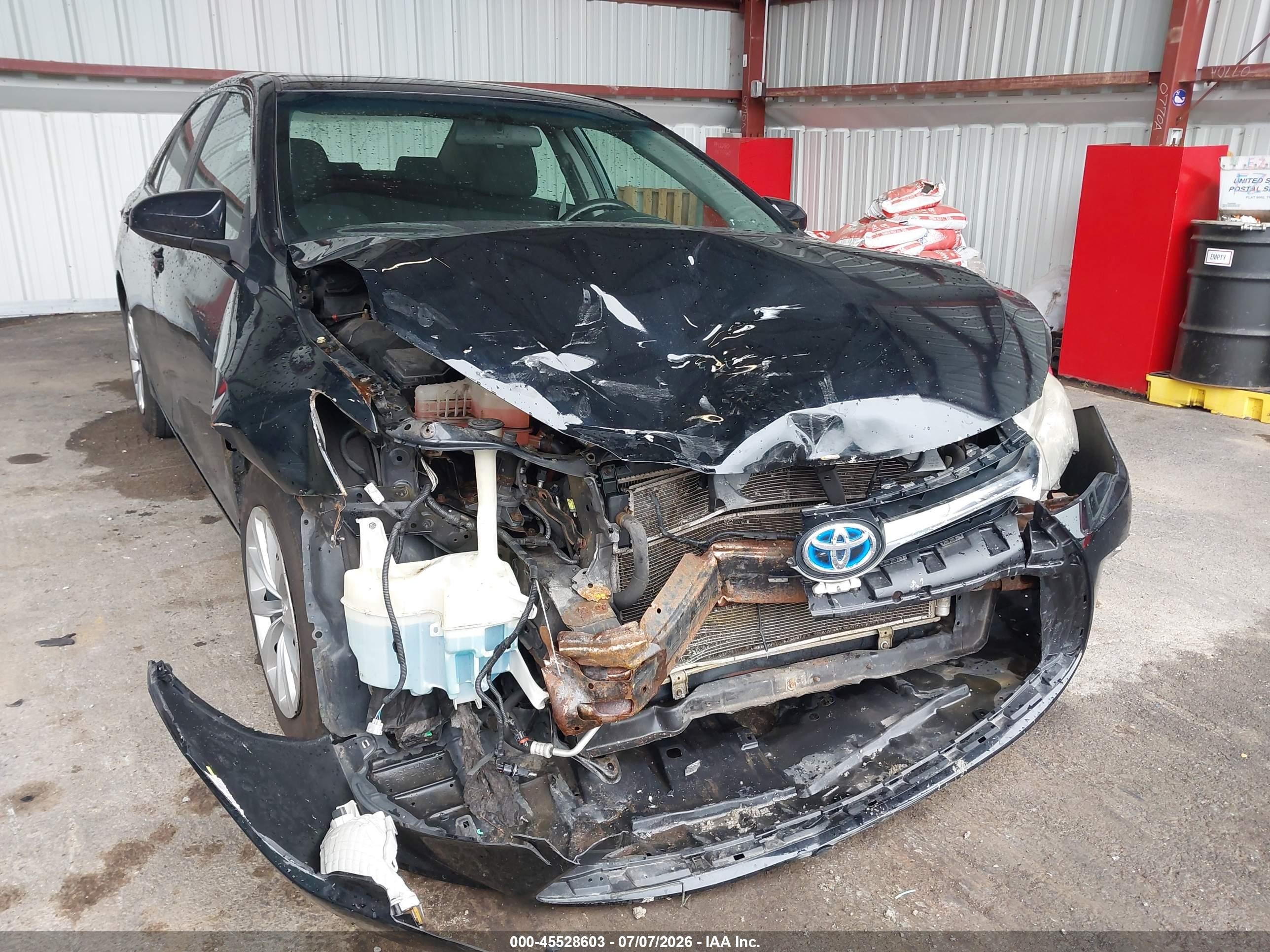 2015 Toyota Camry Hybrid Le Black vin: 4T1BD1FK2FU160261