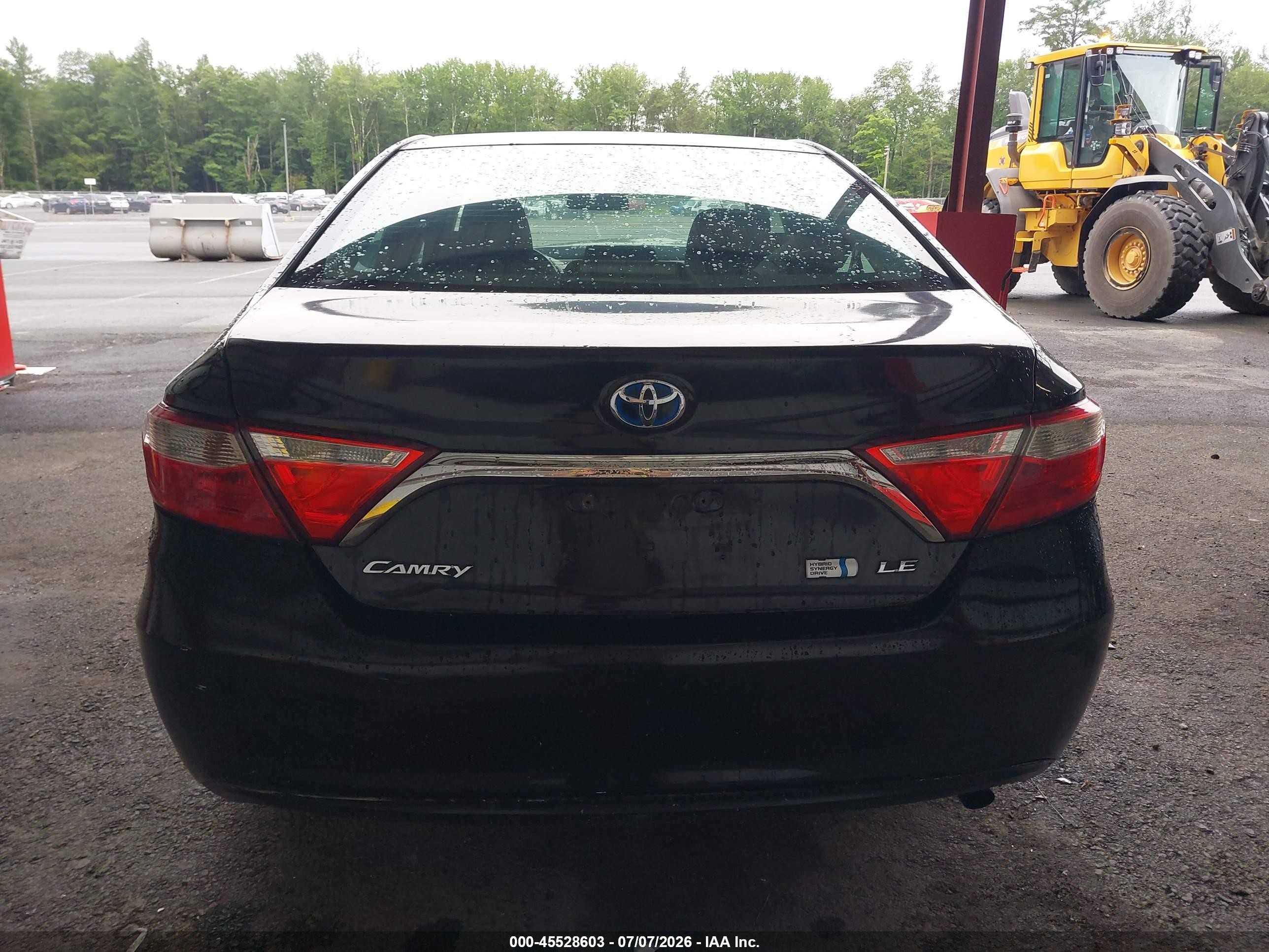 2015 Toyota Camry Hybrid Le Black vin: 4T1BD1FK2FU160261