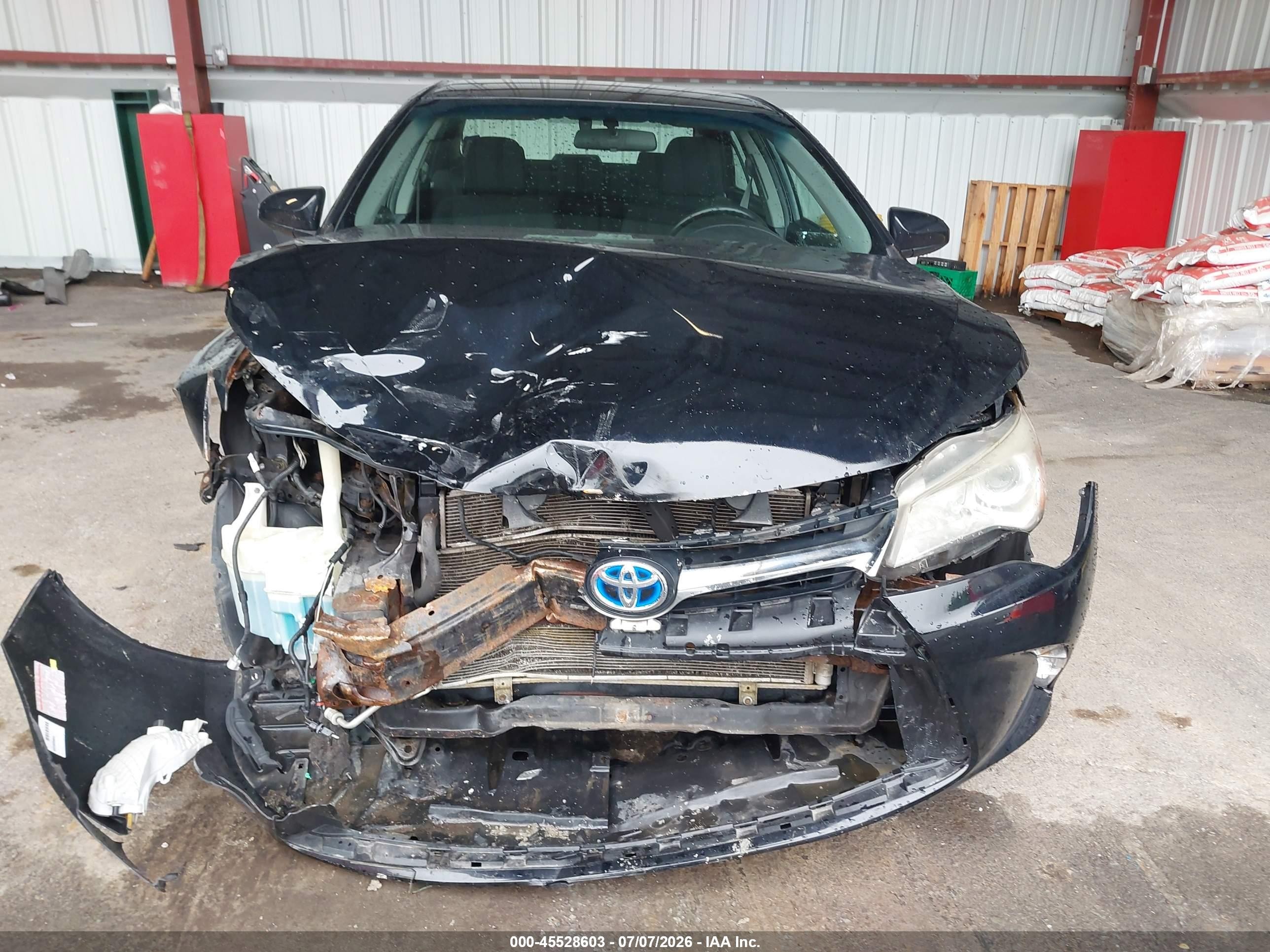 2015 Toyota Camry Hybrid Le Black vin: 4T1BD1FK2FU160261