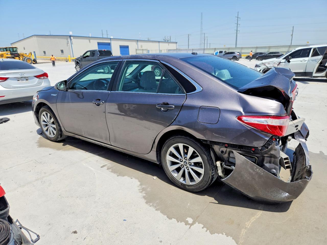2015 Toyota Camry Hybrid Xle Gray vin: 4T1BD1FK2FU165363