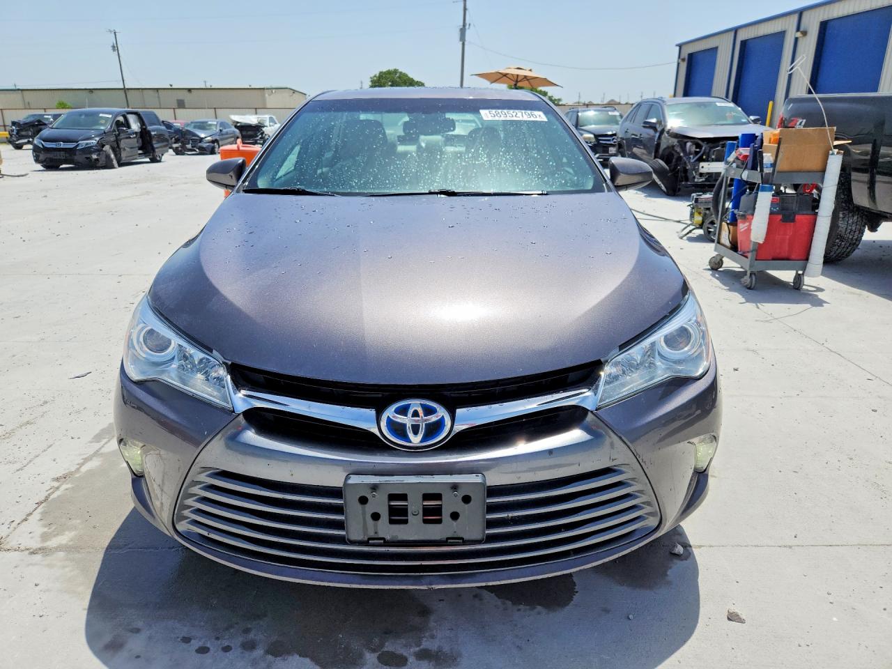 2015 Toyota Camry Hybrid Xle Gray vin: 4T1BD1FK2FU165363
