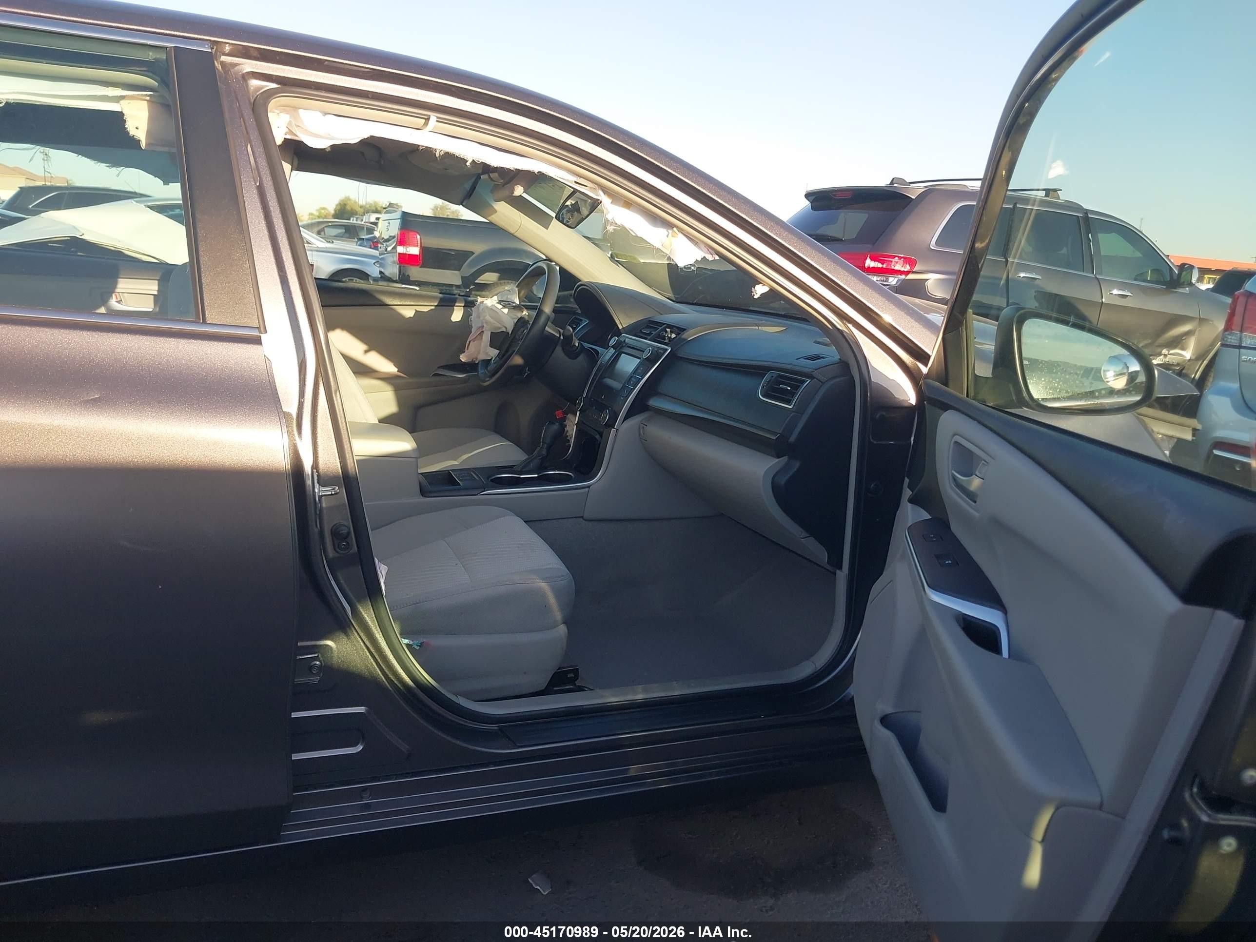 2015 Toyota Camry Hybrid Le Gray vin: 4T1BD1FK2FU166898