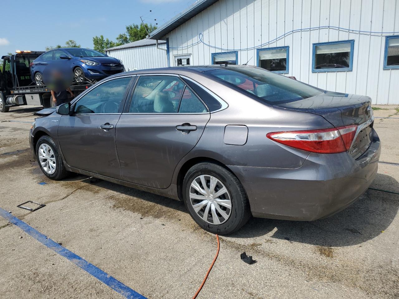 2015 Toyota Camry Hybrid Le Gray vin: 4T1BD1FK2FU169770