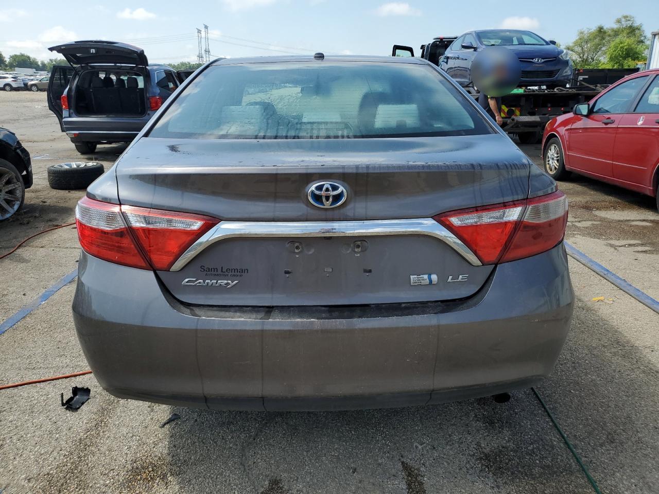 2015 Toyota Camry Hybrid Le Gray vin: 4T1BD1FK2FU169770